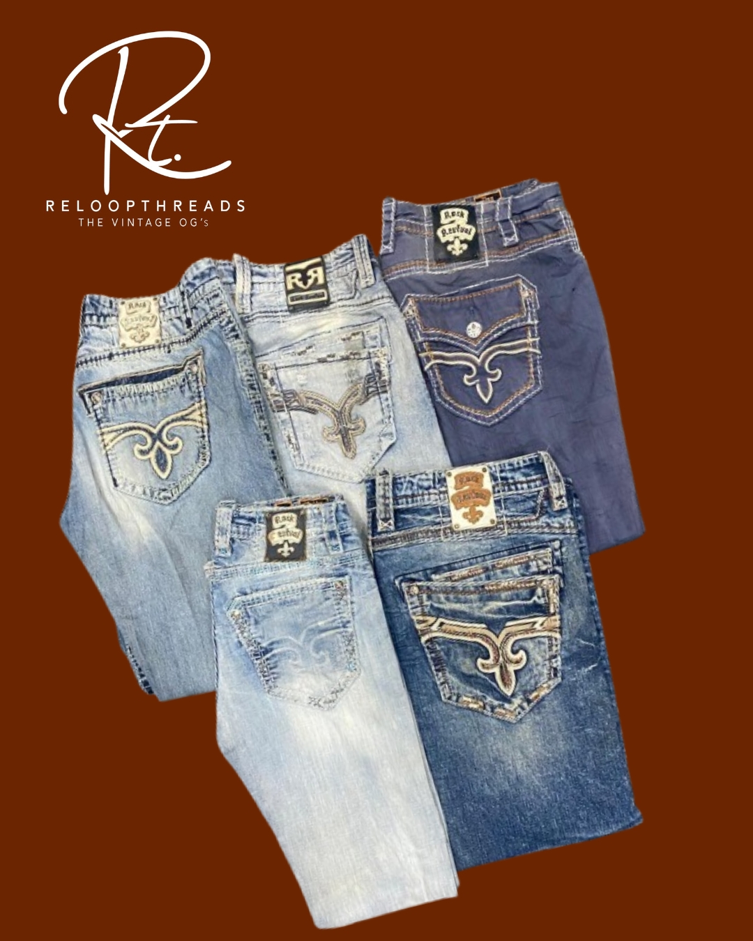 RT 1301 Rock Revival Men Mix Jeans