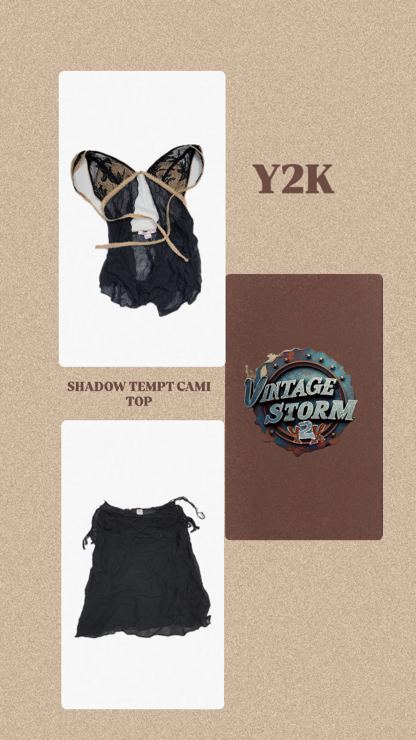 Y2k Shadow Tempt Cami Top