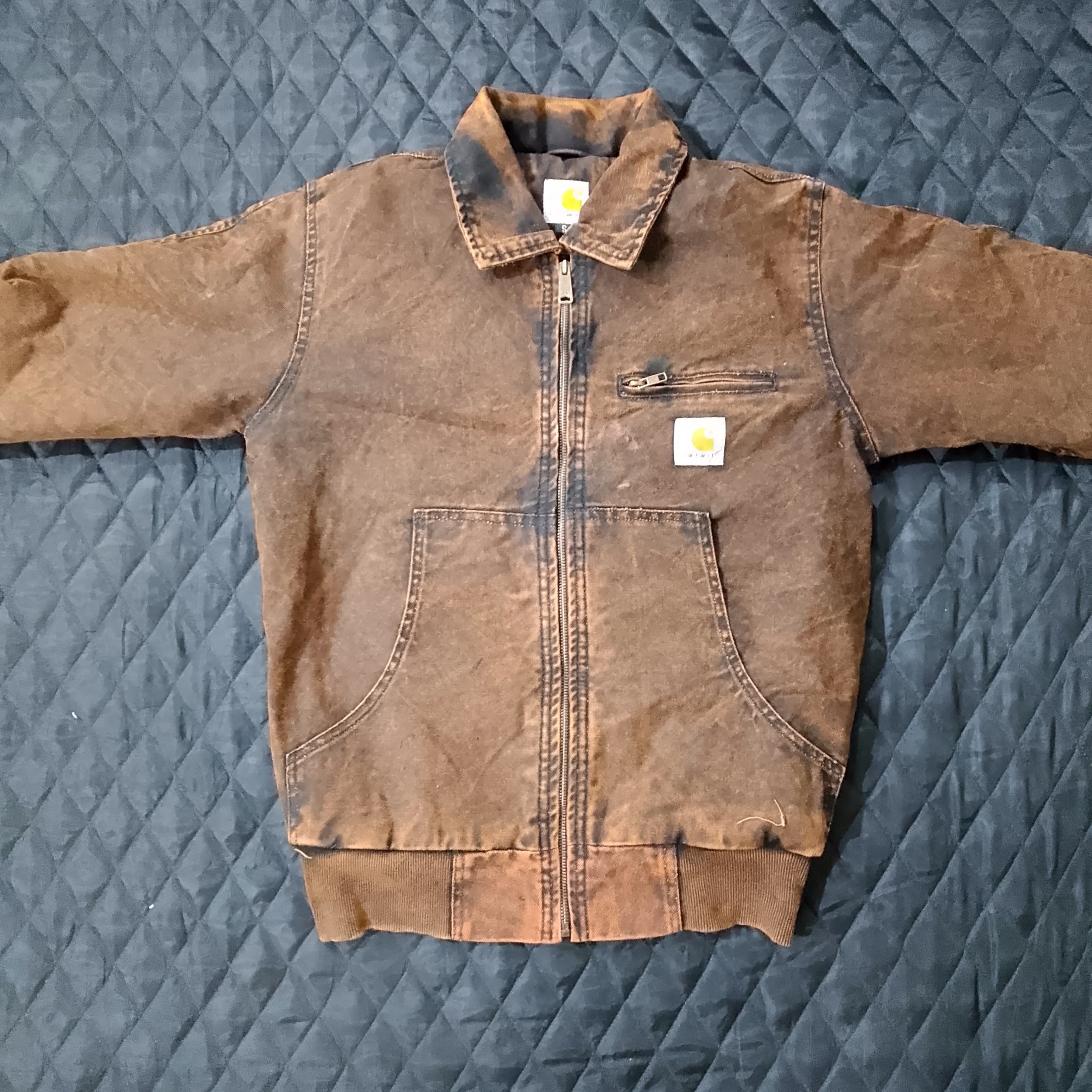 Jaquetas Detroit marrons lavadas no estilo Rework da Carhartt