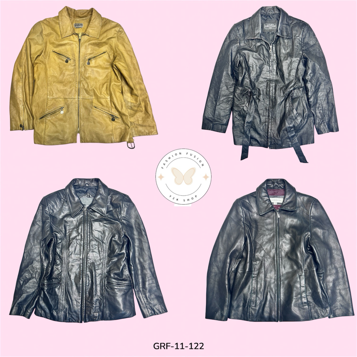 Klassische Lederjacke mit Premium-Finish (GRF-11-122)