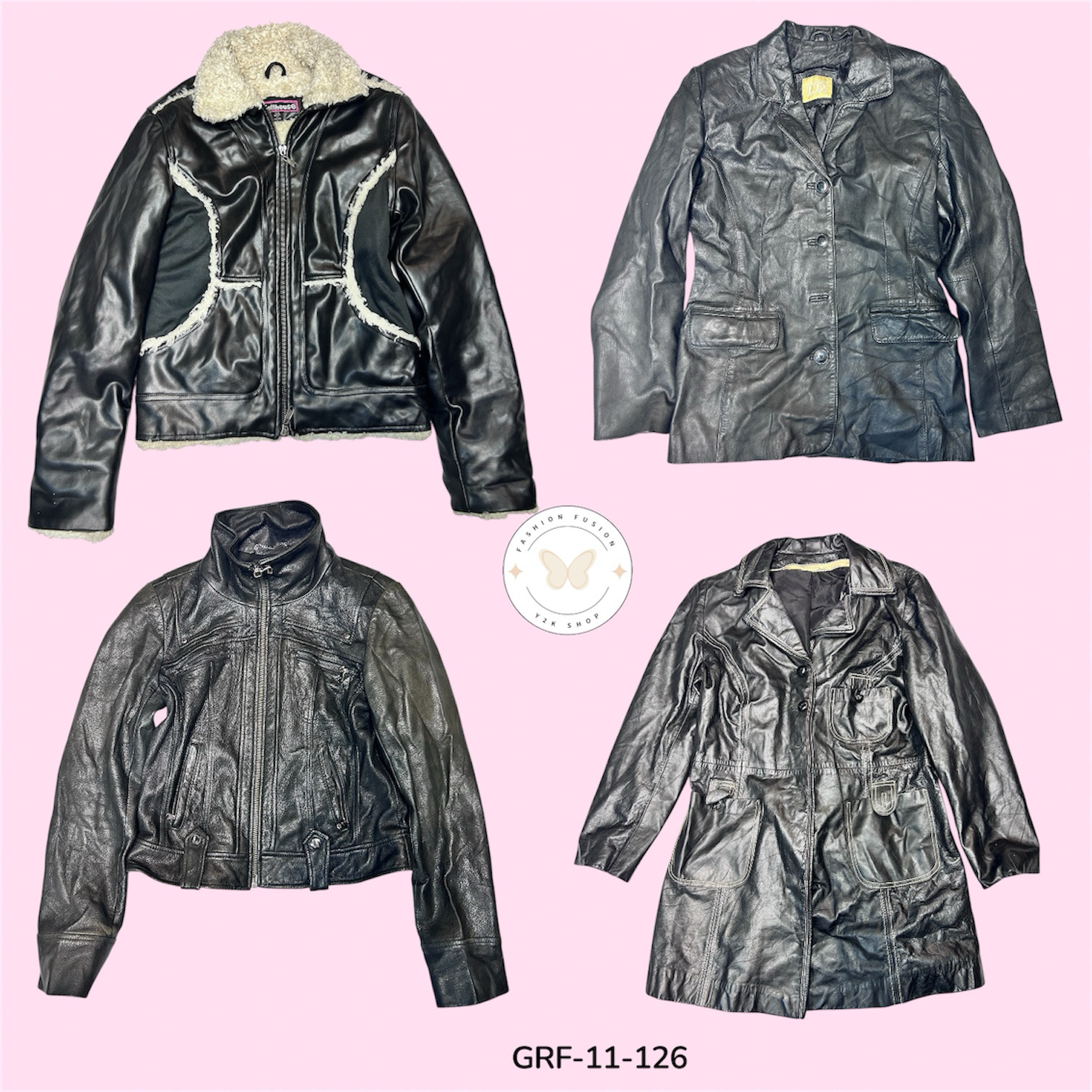 Structured Leather Jacket in Smooth Finish (GRF-11-126)