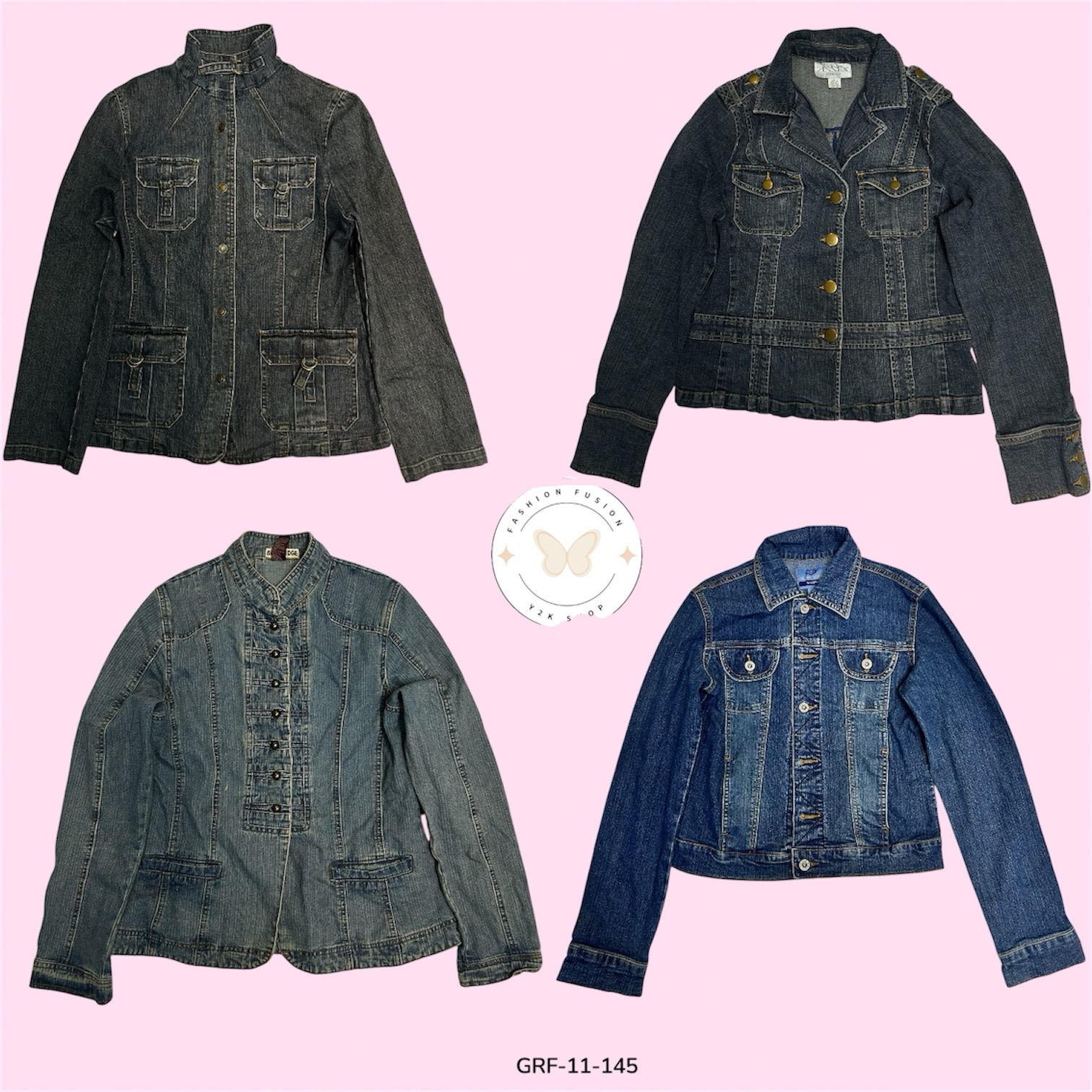Soft Washed Denim Jacket – Durable Everyday Wear (GRF-11-145)