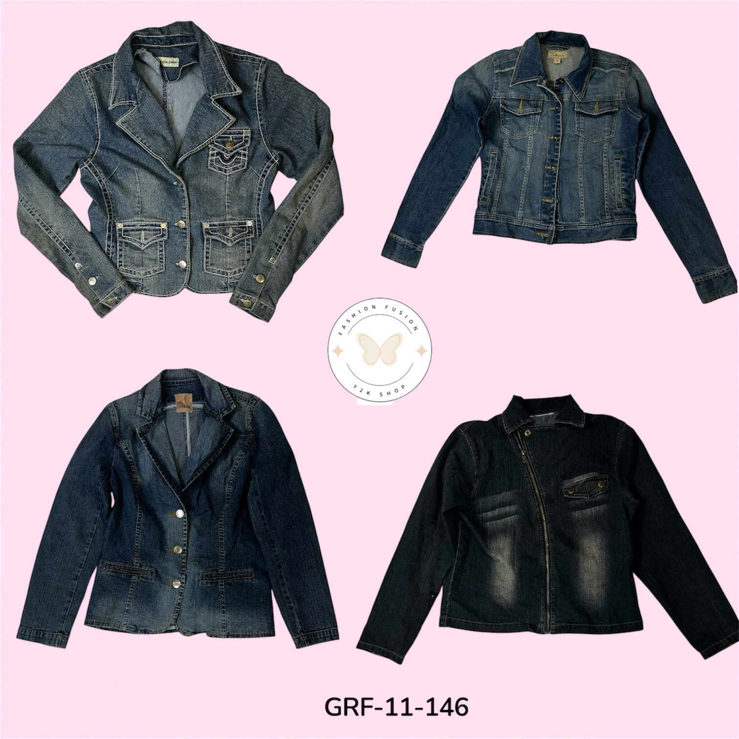 Crisp Classic Denim Jacket – Modern Fit & Finish (GRF-11-146)
