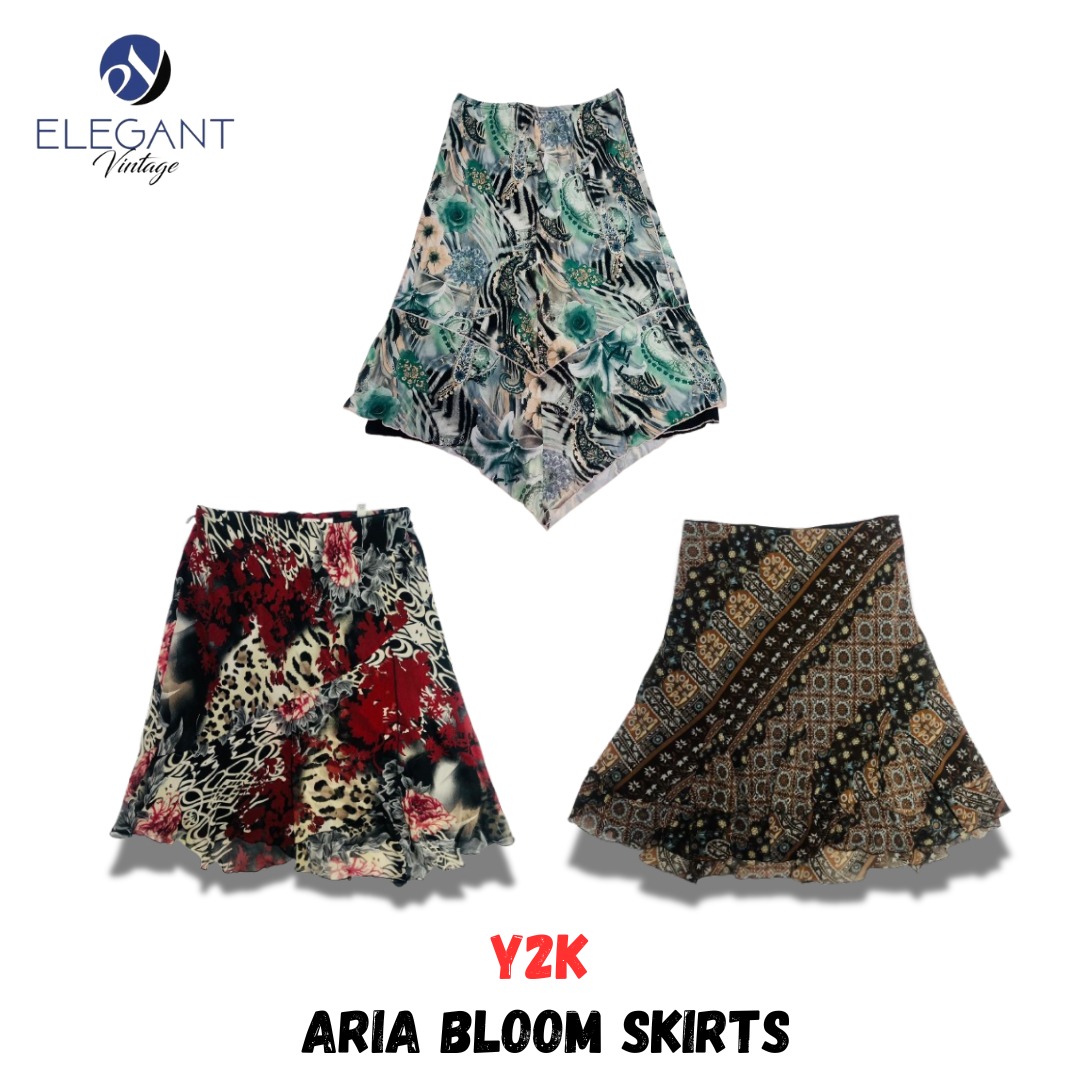 Y2K Aria Bloom Skirts - EV1011