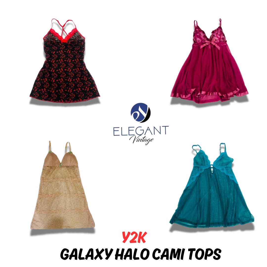 Y2K Galaxy Halo Cami Tops - EV0876