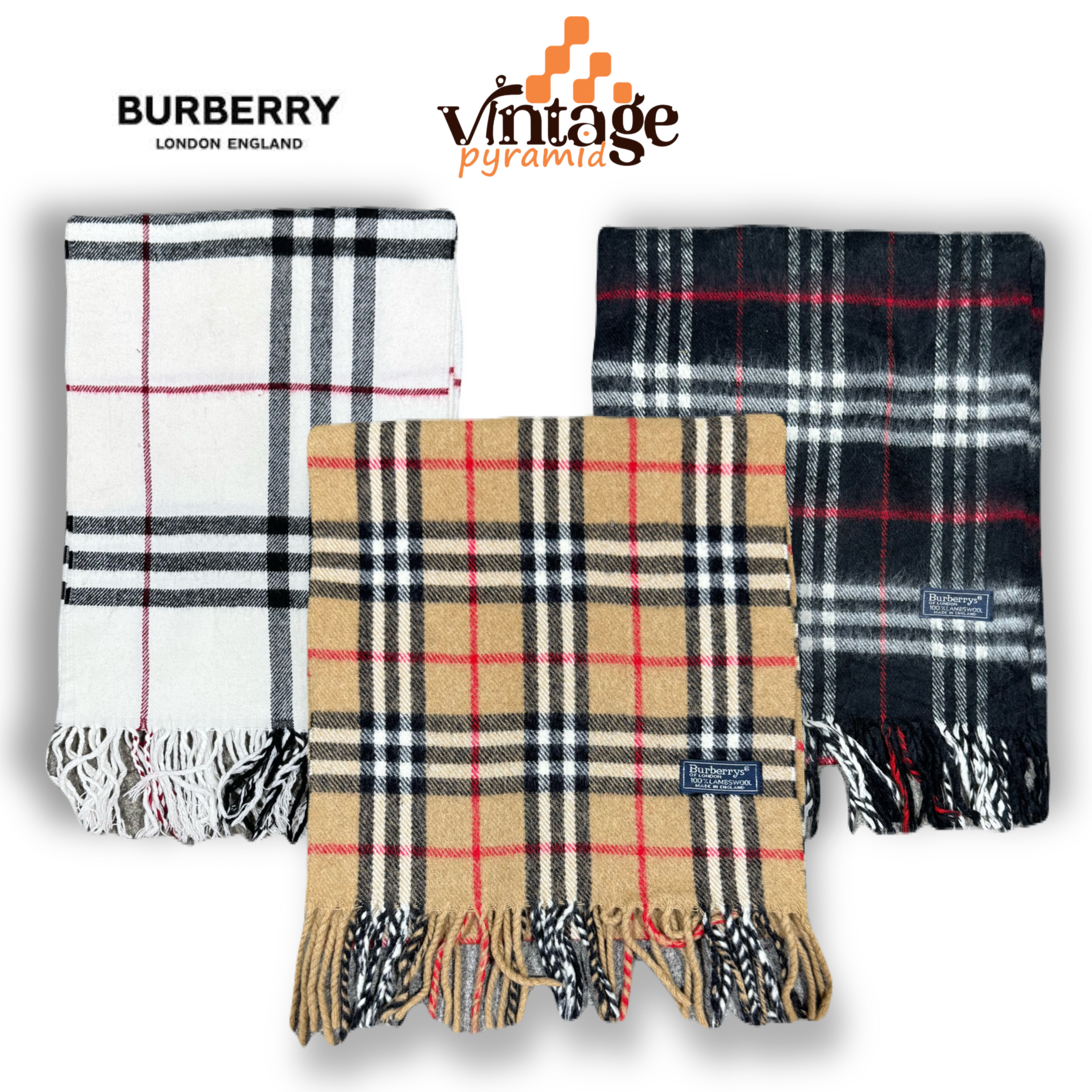 VPX153 Burberry Scarves 100% Authentic Lambswool