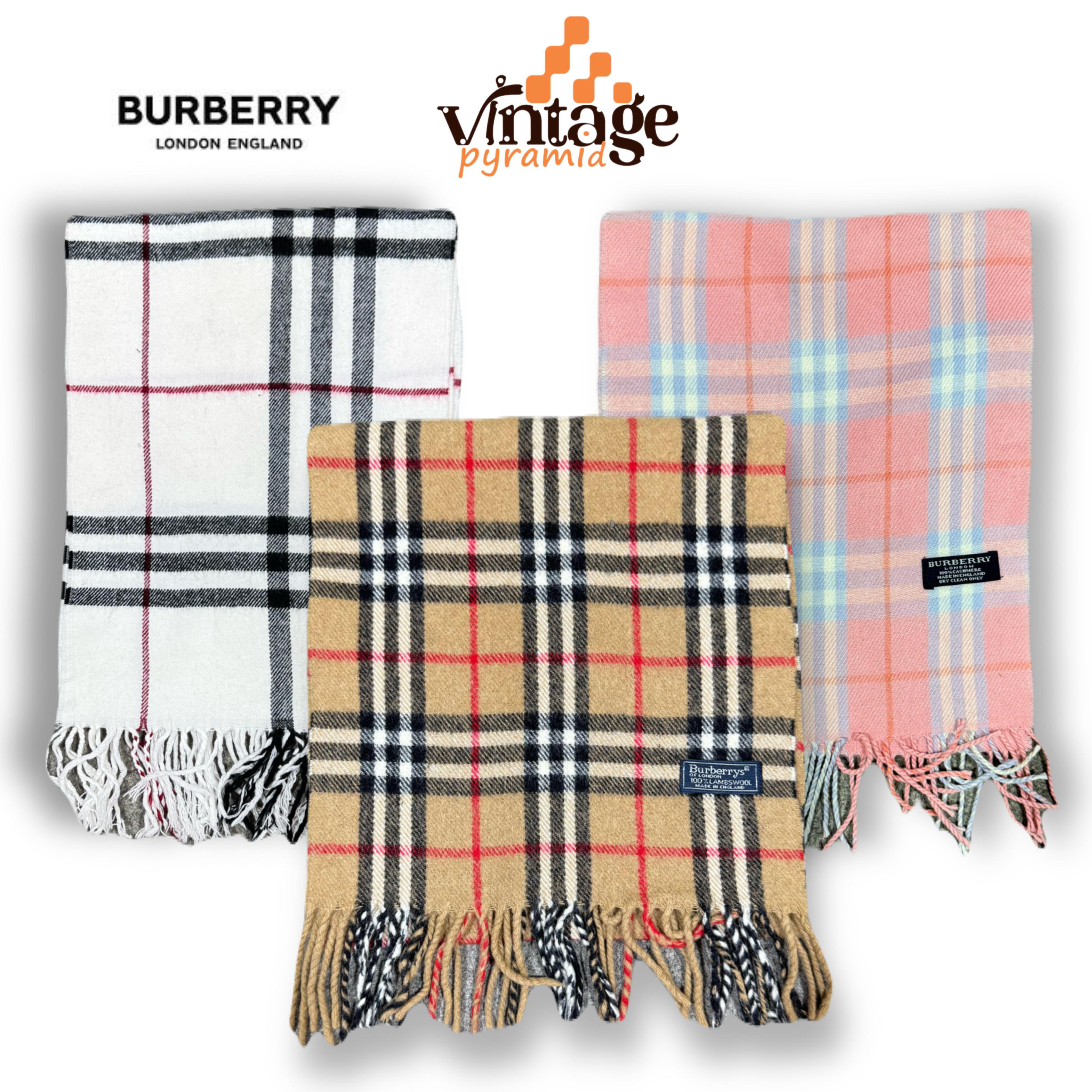 VPX152 Burberry  Scarves 100% Authentic Lambswool