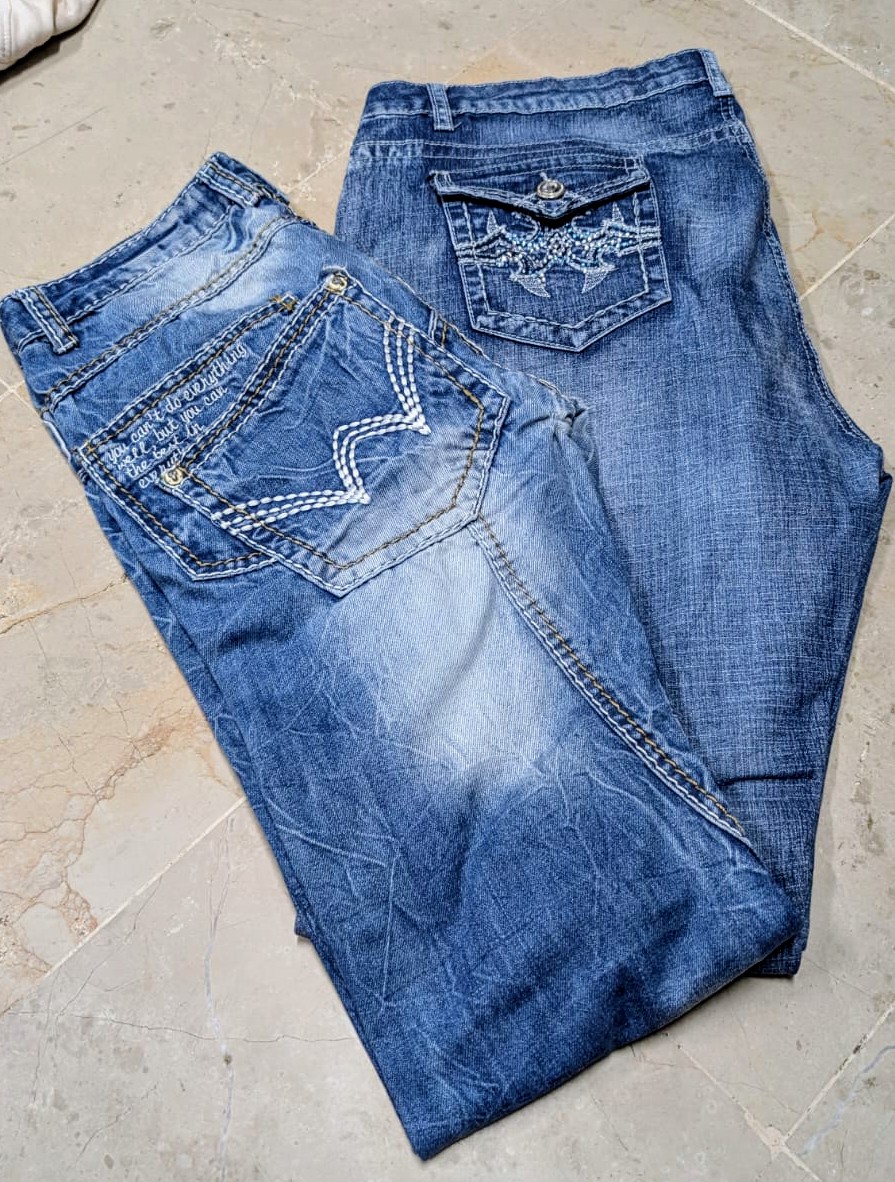 Y2K Embroidered Jeans Bundle