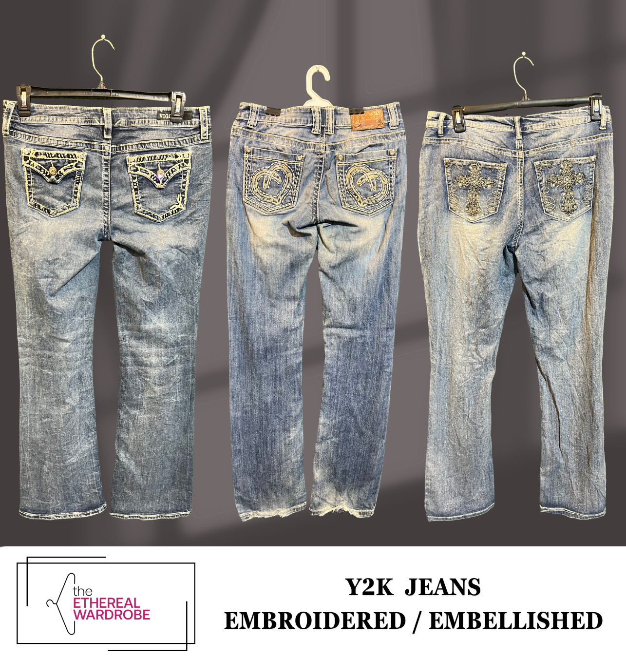 Y2k Bootcut-Jeans für Damen