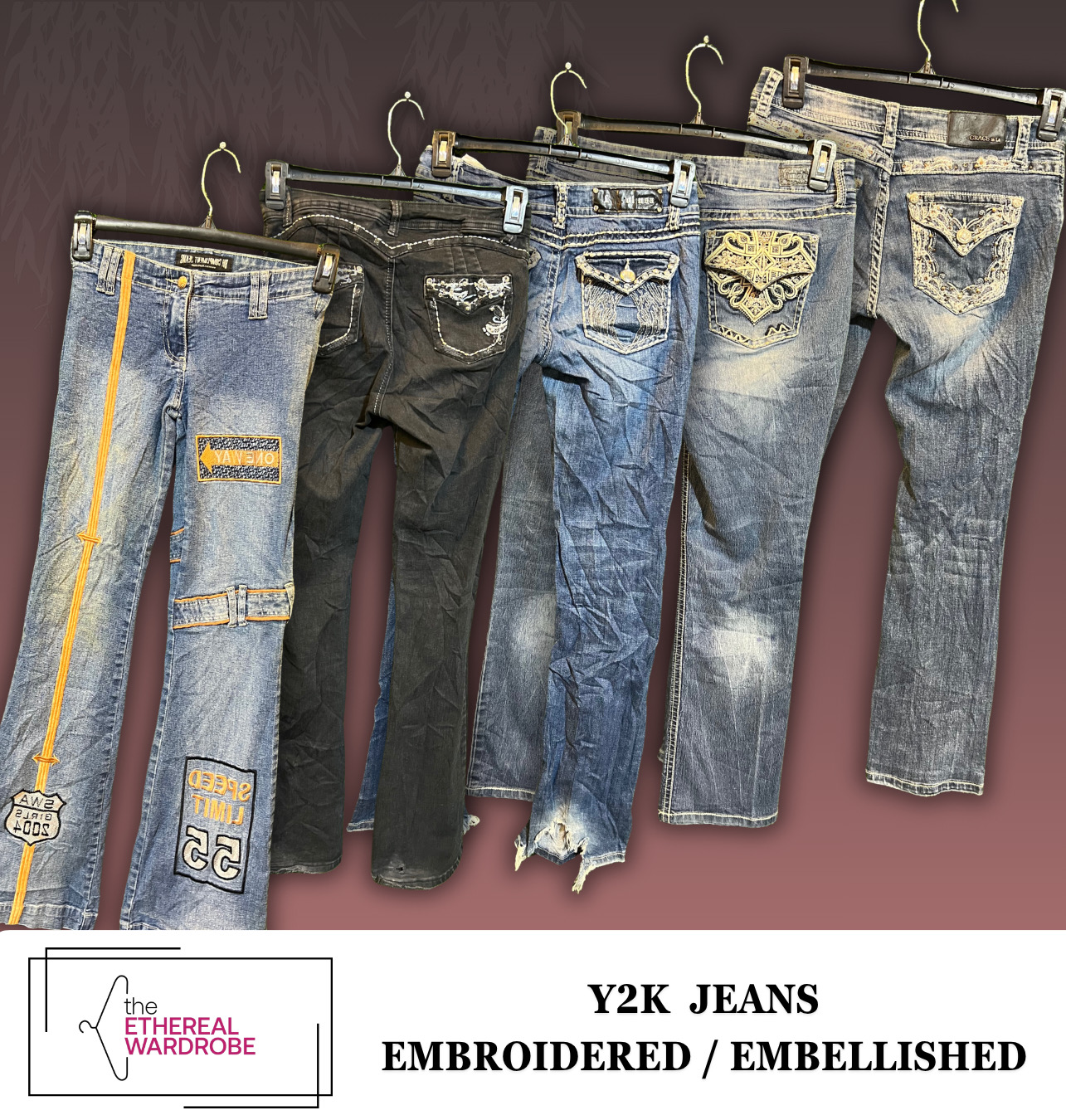 Premium Y2K Schlagjeans für Damen