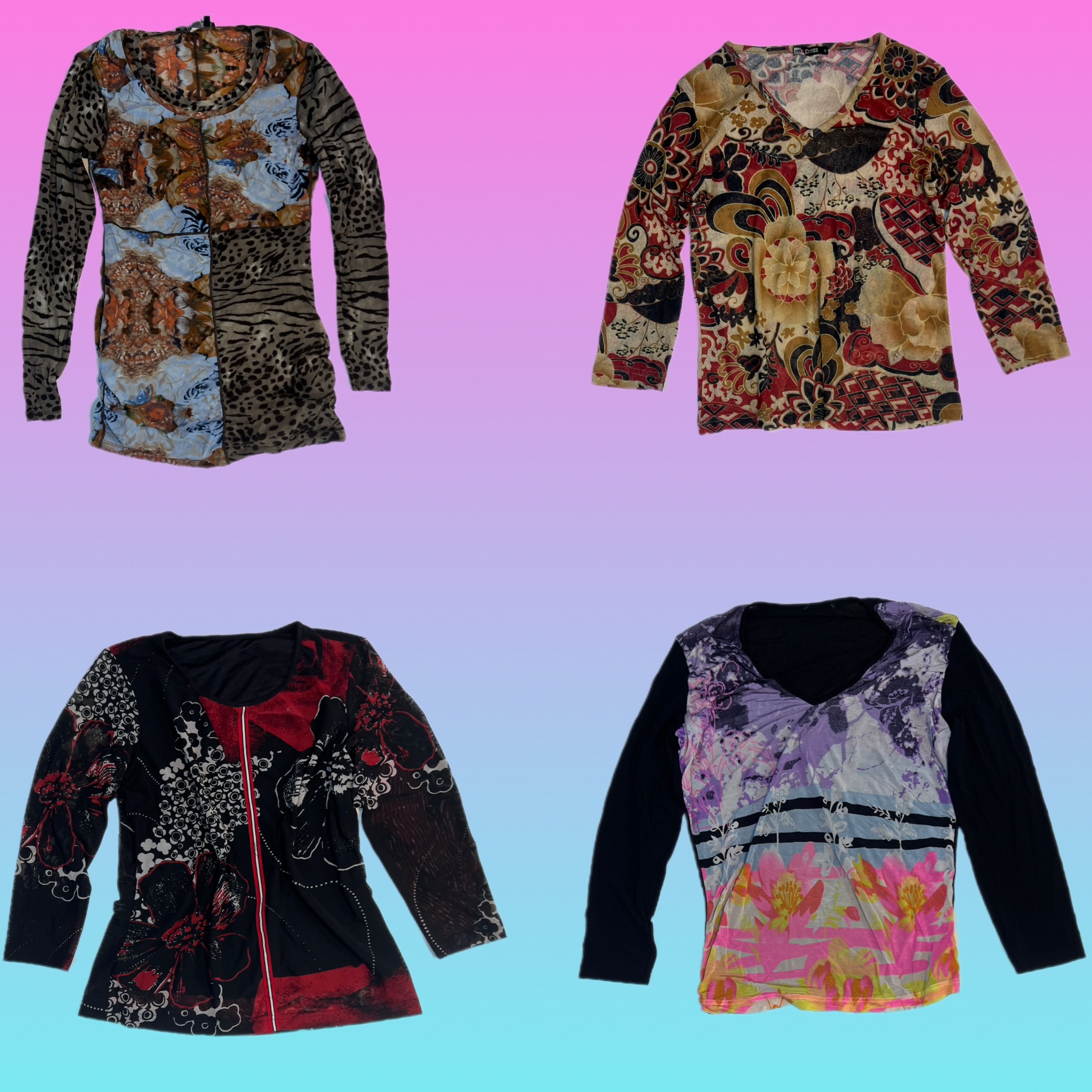 Y2K Grunge Langarmshirts (TH-155)