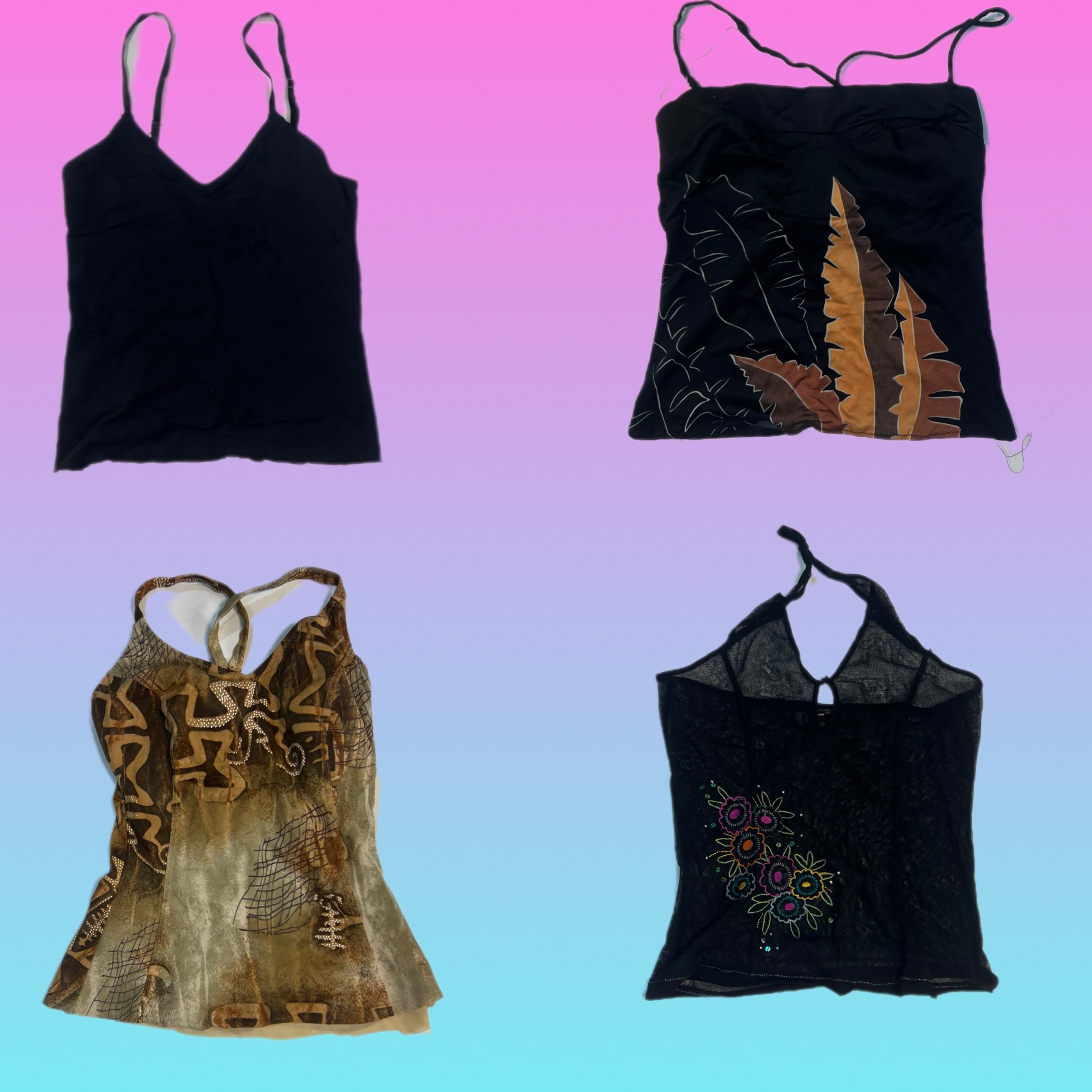 Y2K Erdfarben Vibe Tops (TH-158)