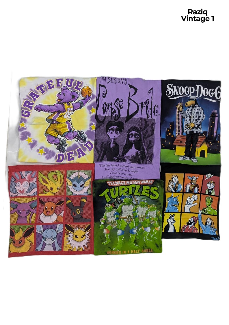 💥 Camisetas Impressas com Desenhos Animados