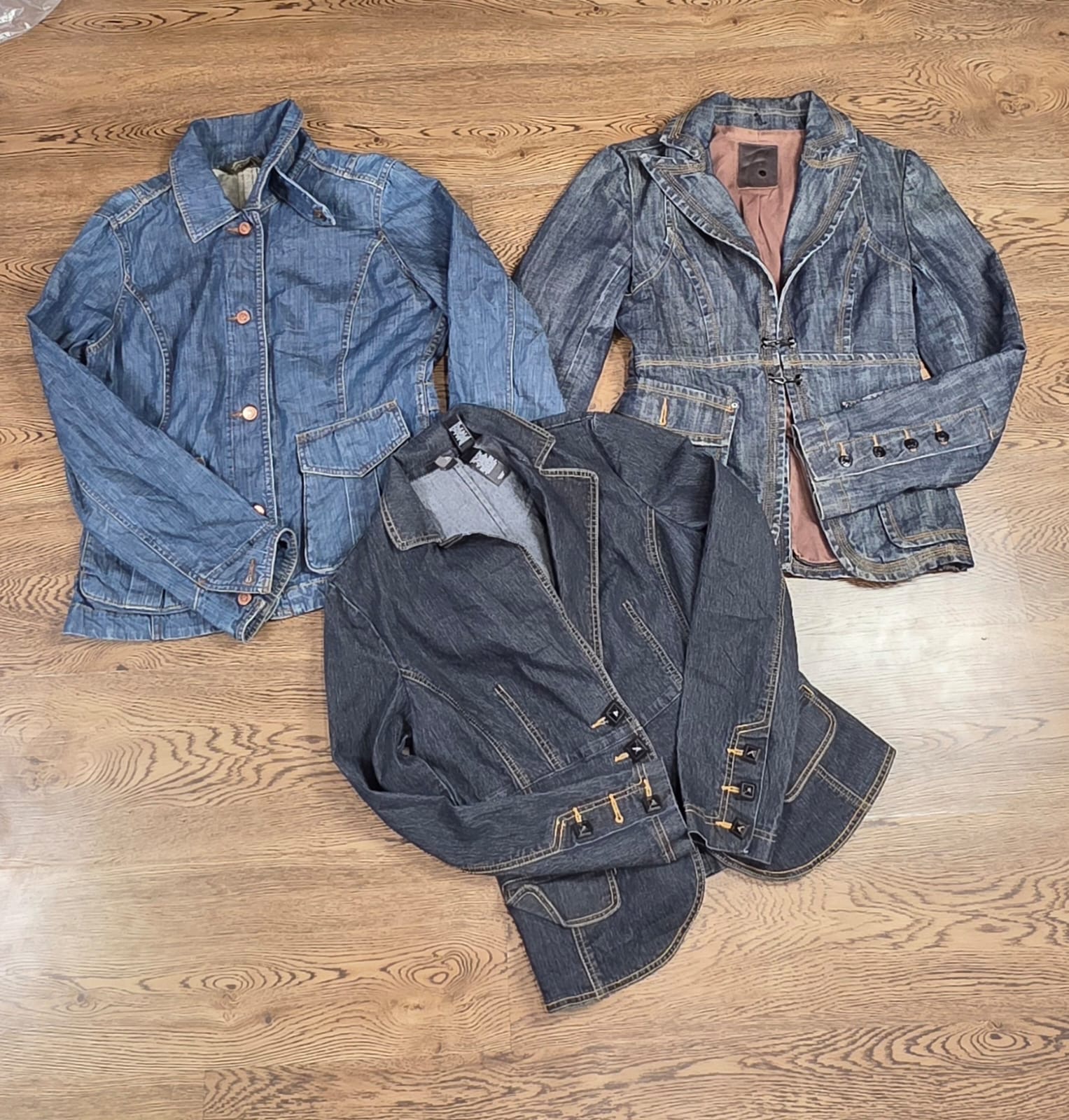 Veste en denim mix Y2k