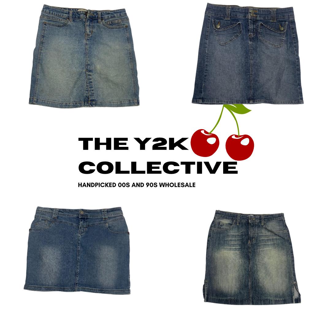 Soft Girl Y2K Denim Flared and Embellished Jeans(YTC29)