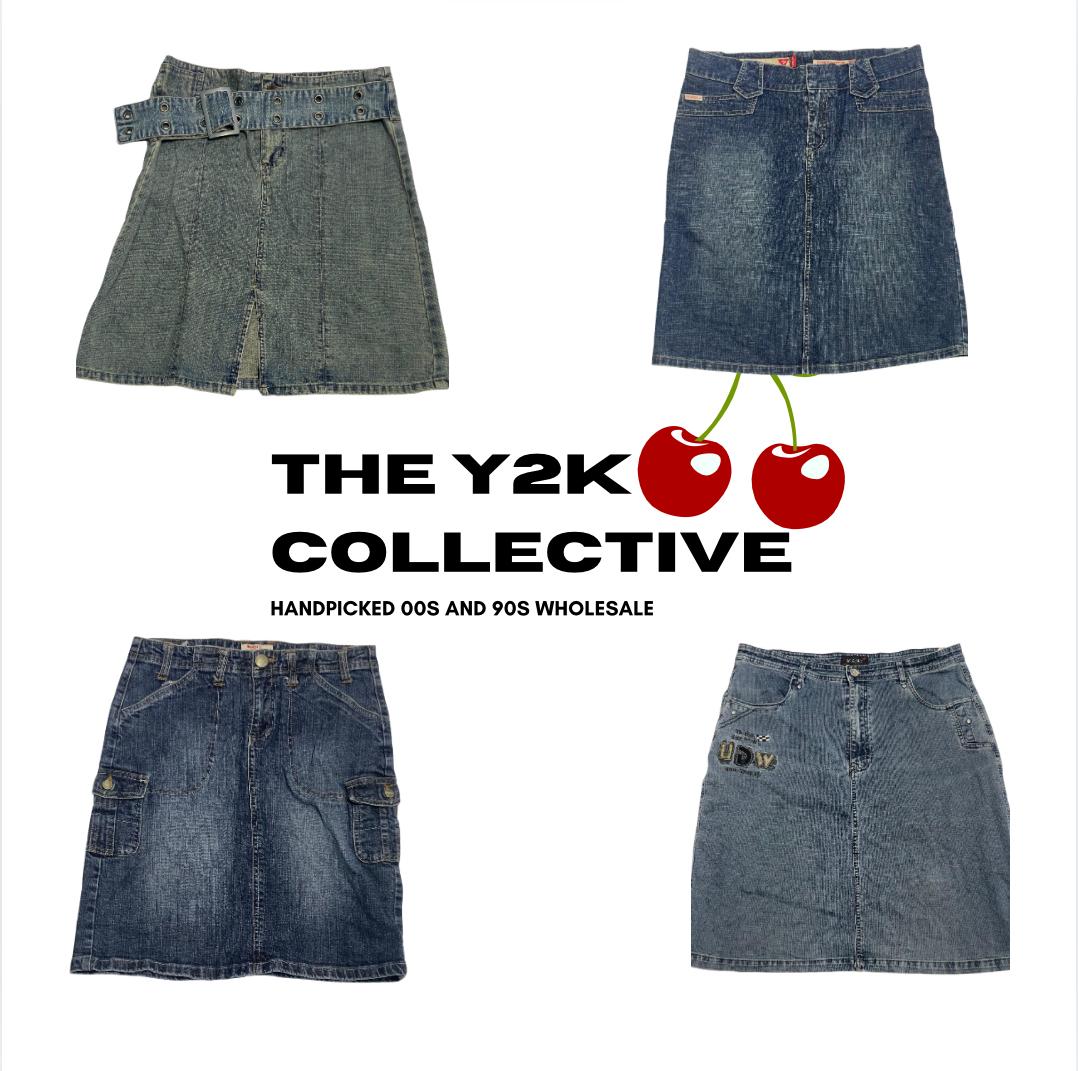 Sex in the City 00s Denim Skirt Bundle – Micro Mini & Midi Jean Skirts(TYC35)