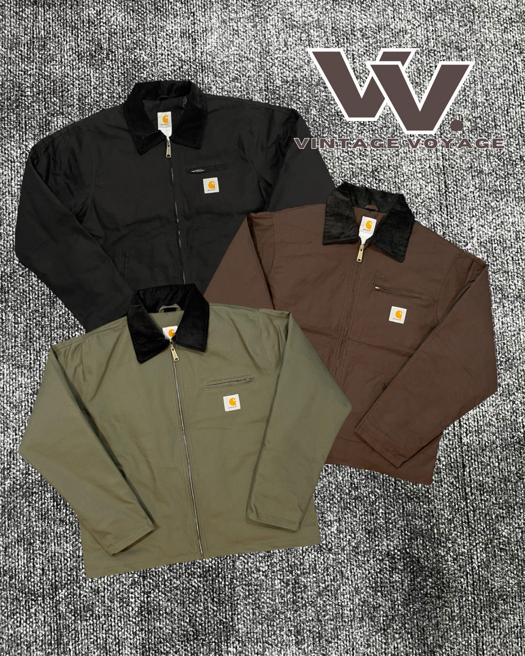 ヴィンテージ カーハート リワーク スタイル ミックス デトロイト ジャケット #112125