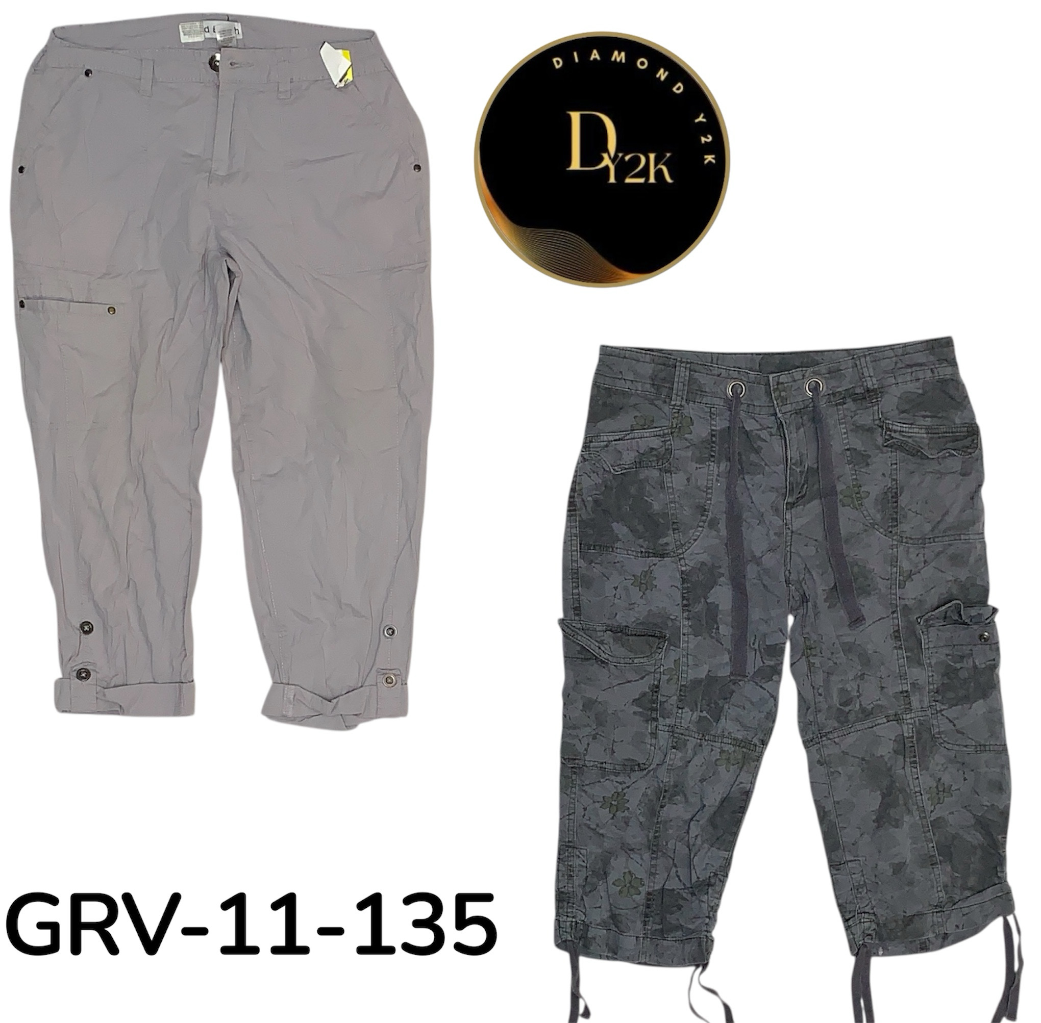 Y2K Cargo capri – Retro Streetwear Essential (GRV-11-135)