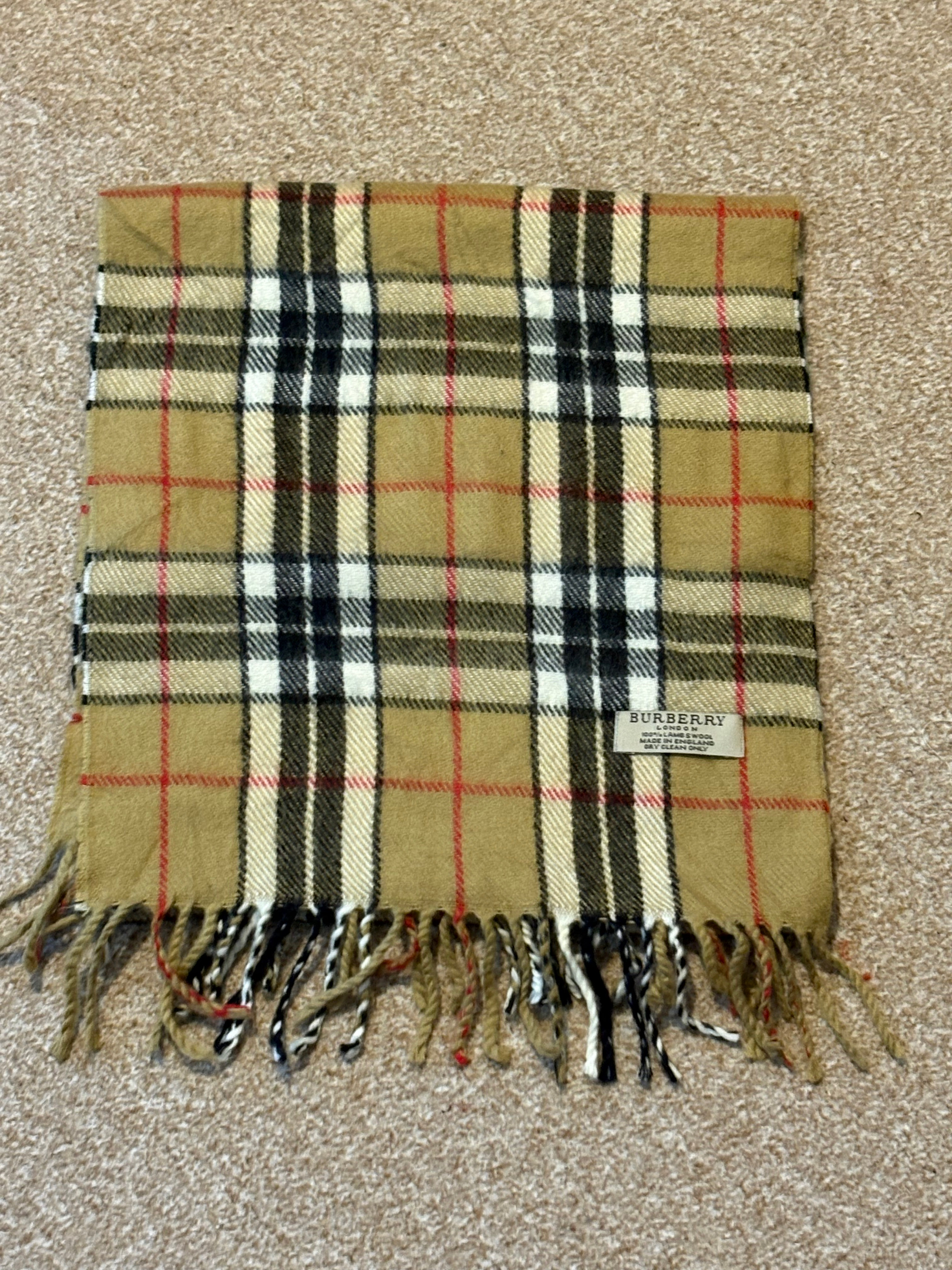 バーバリー ベージュ スカーフ