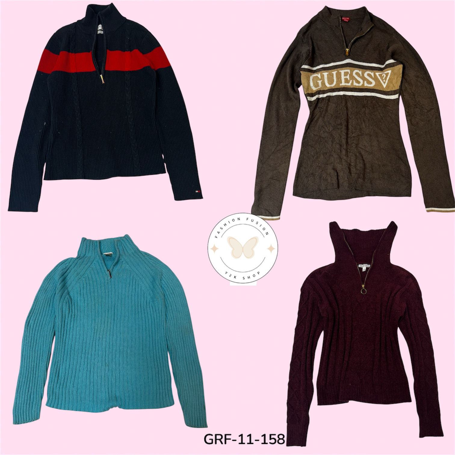 Women’s Cozy Quarter-Zip Sweater – Lightweight Layering Top (GRF-11-158)