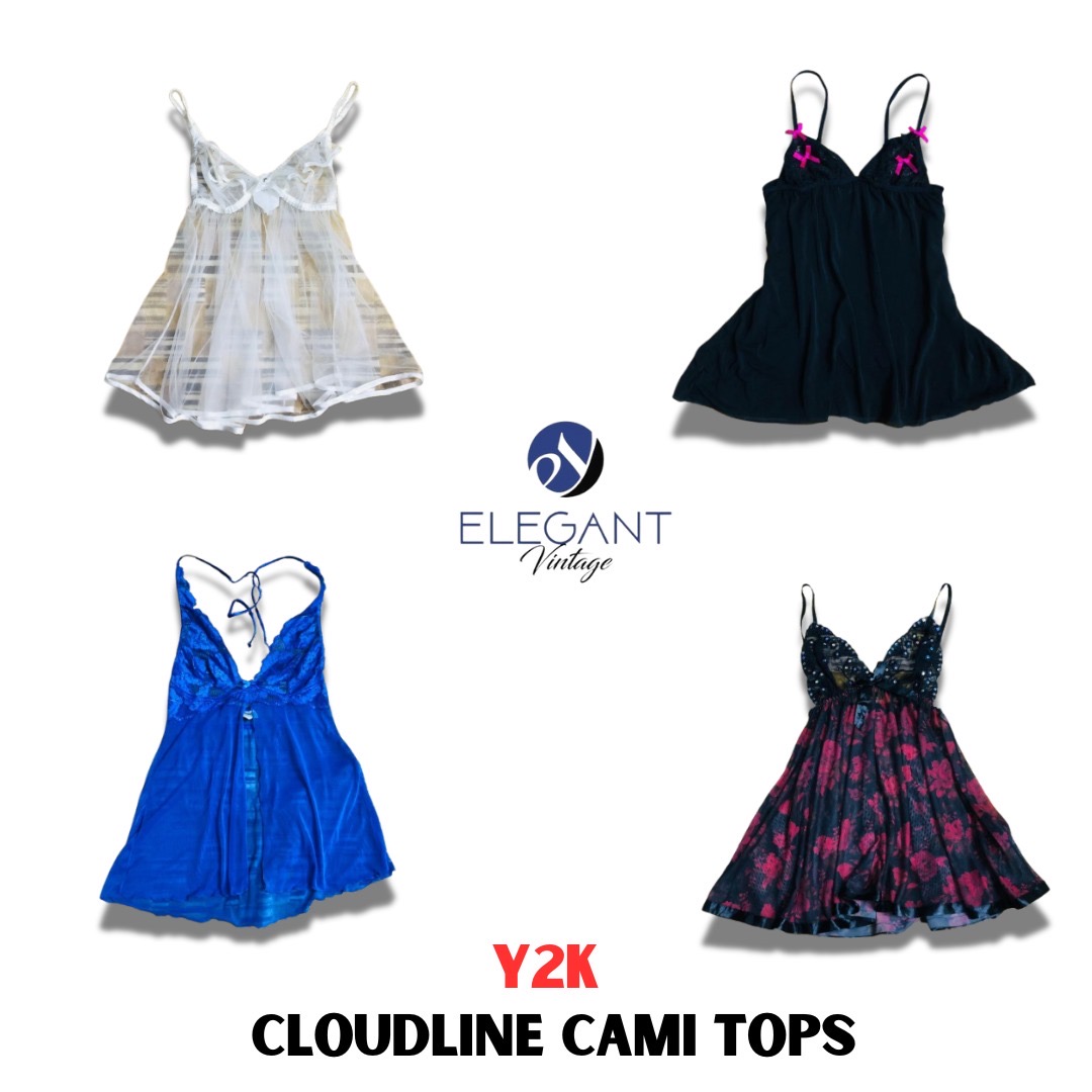 Y2K Cloudline Cami Tops - EV1113