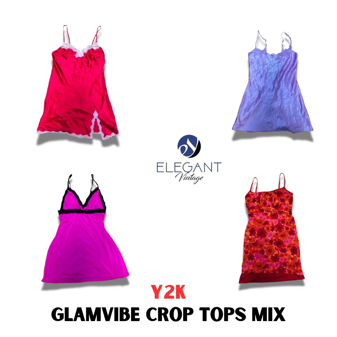 Y2K Glamvibe Crop Tops Mix - EV1075