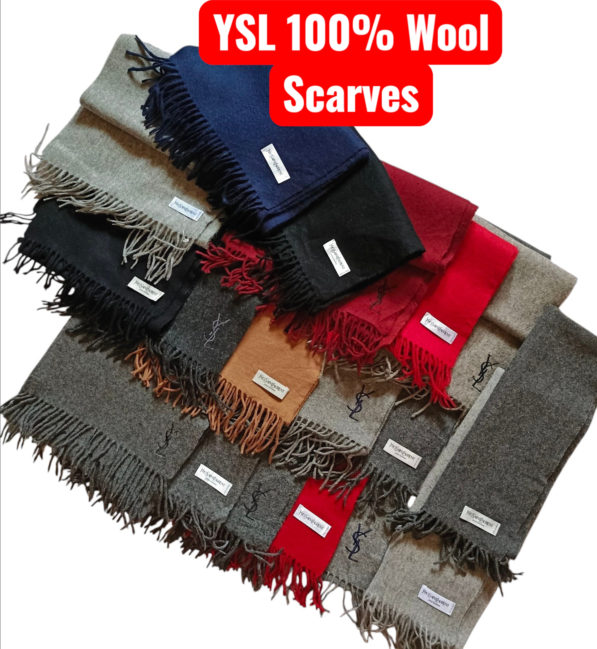 YSL wool Scarves 🧣