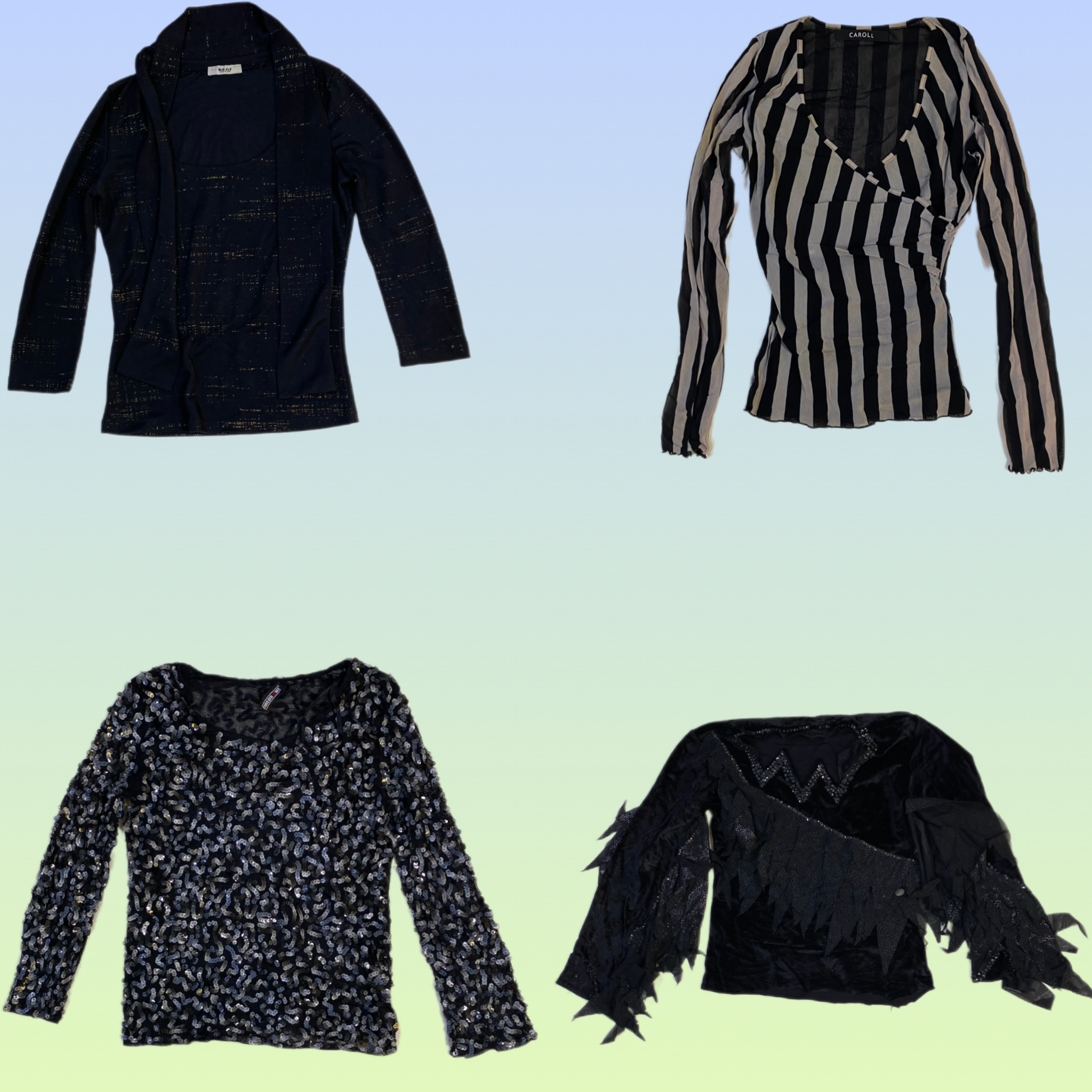 Tops à manches longues Y2K Party Vibe (TS-1553)