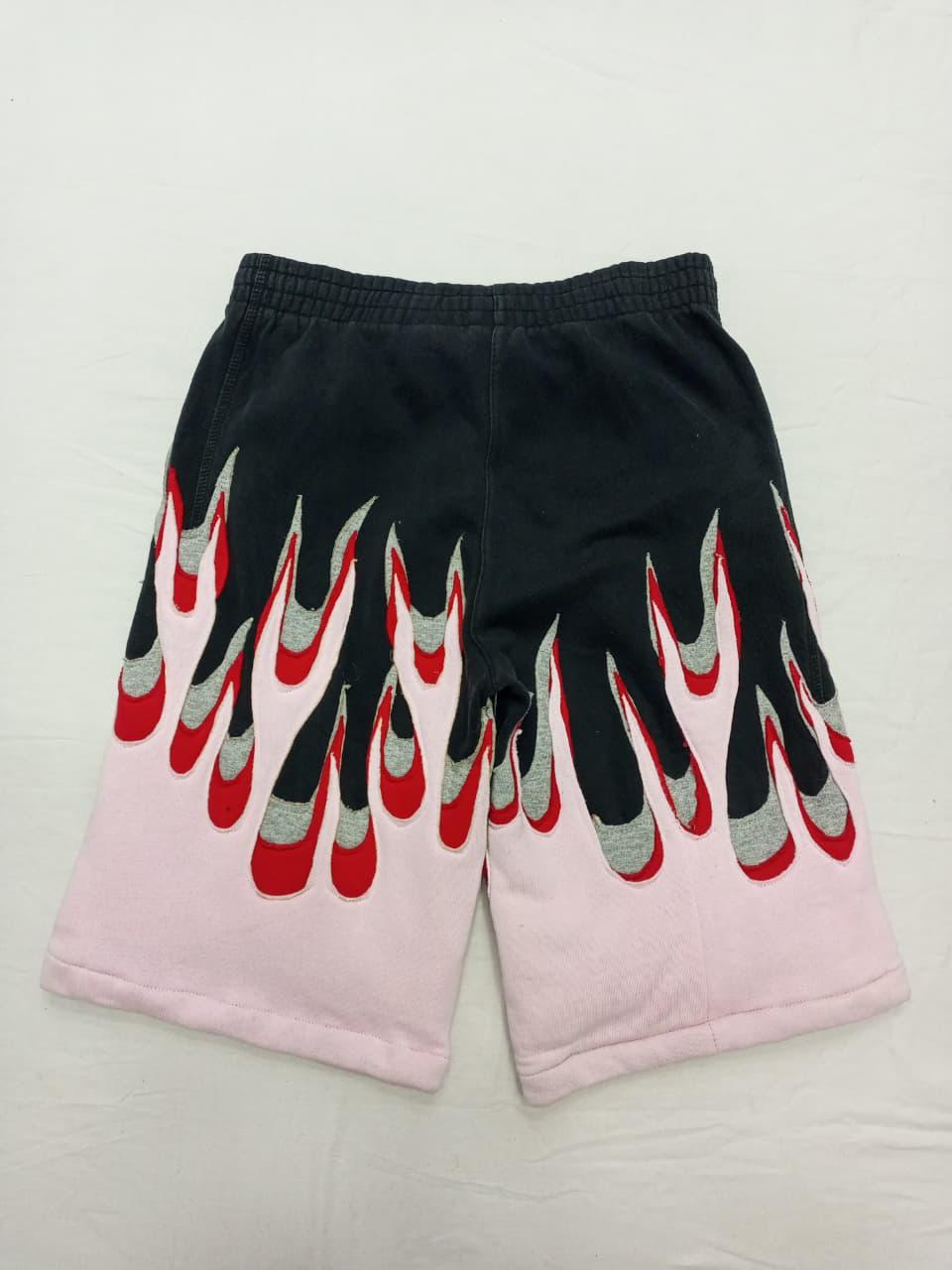 CR811 Upcycled Unisex Flame Patch Shorts