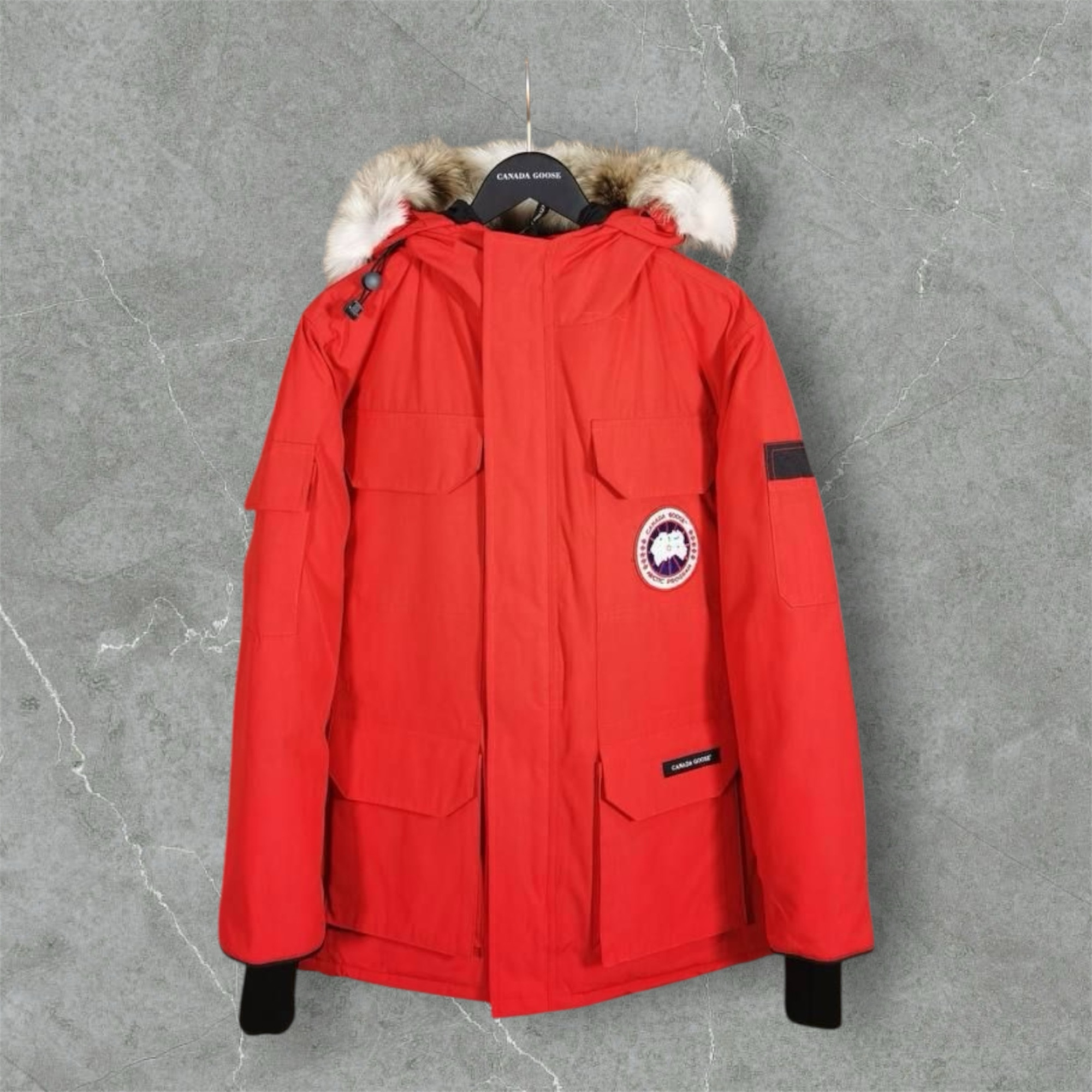 Canada goose Jacken rote Farbe