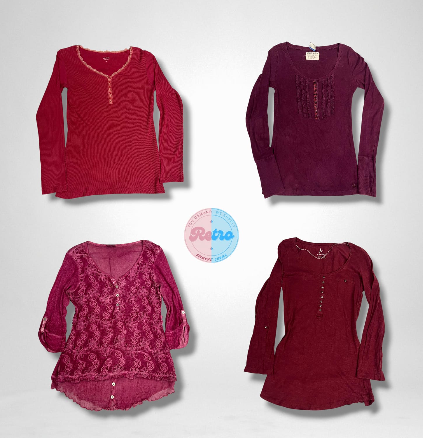 Y2K Grunge Core Long Sleeve top (E)