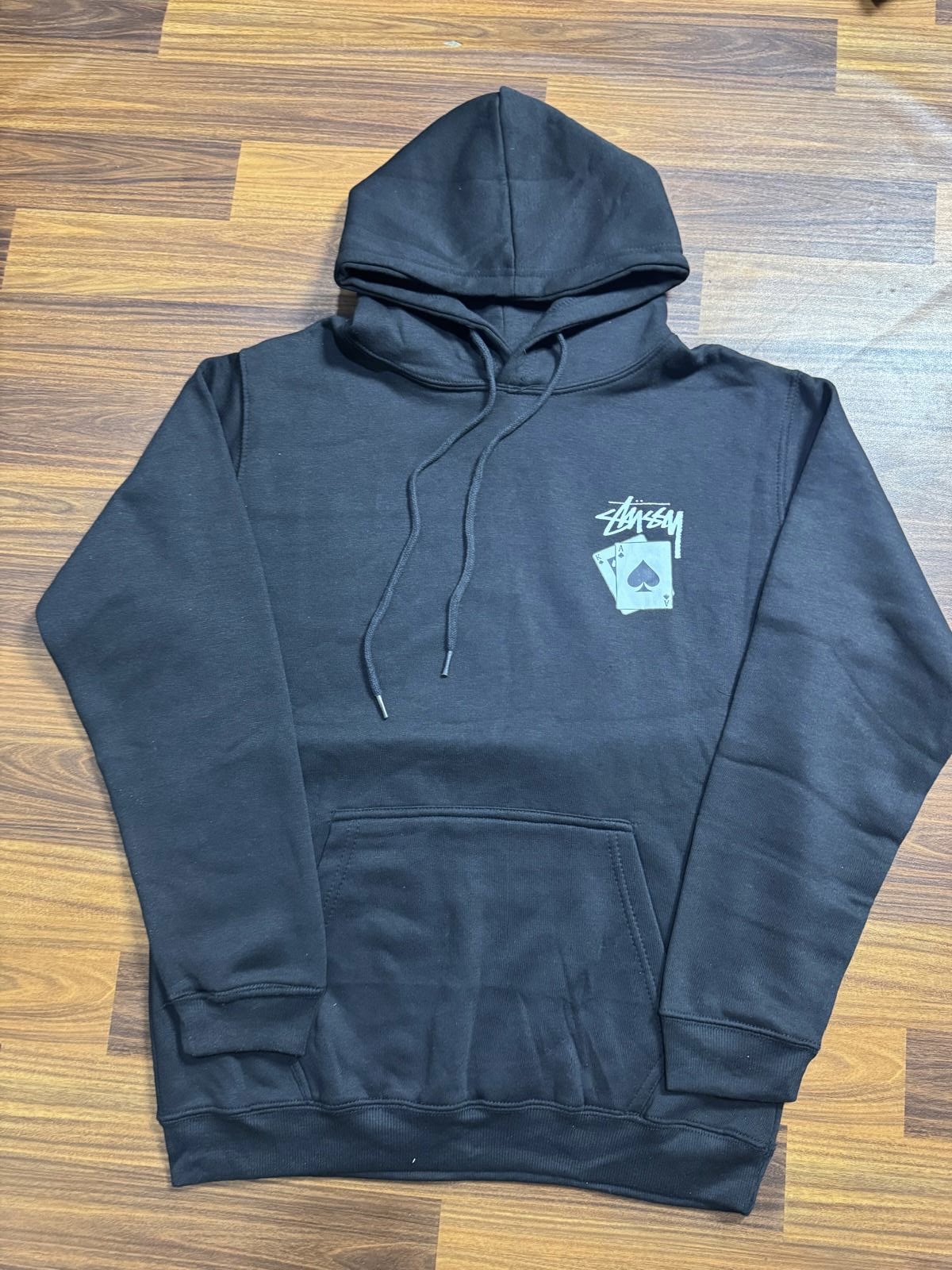 Stussy rework style pocket card hoodies