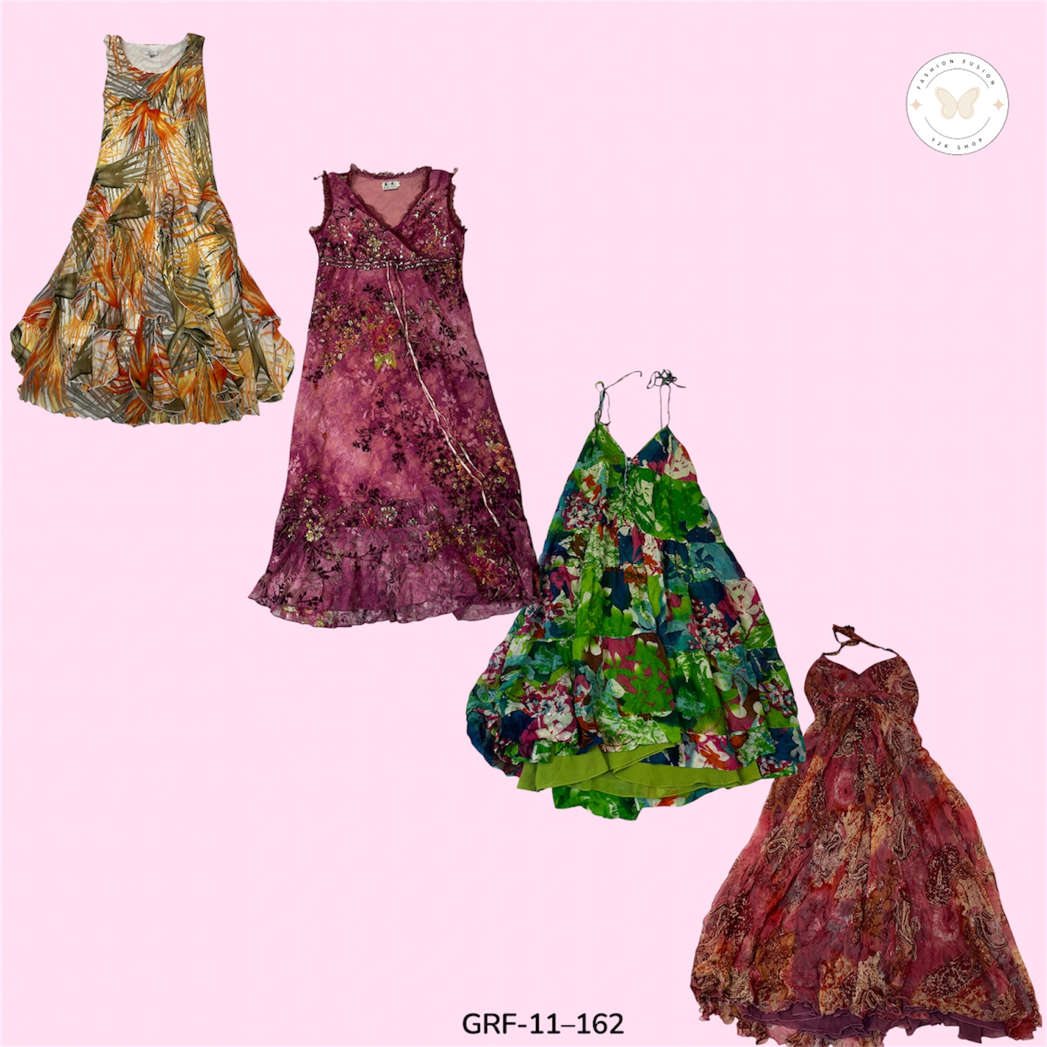 Flora Poly Dress in Lightweight Fabric (GRF-11-162)