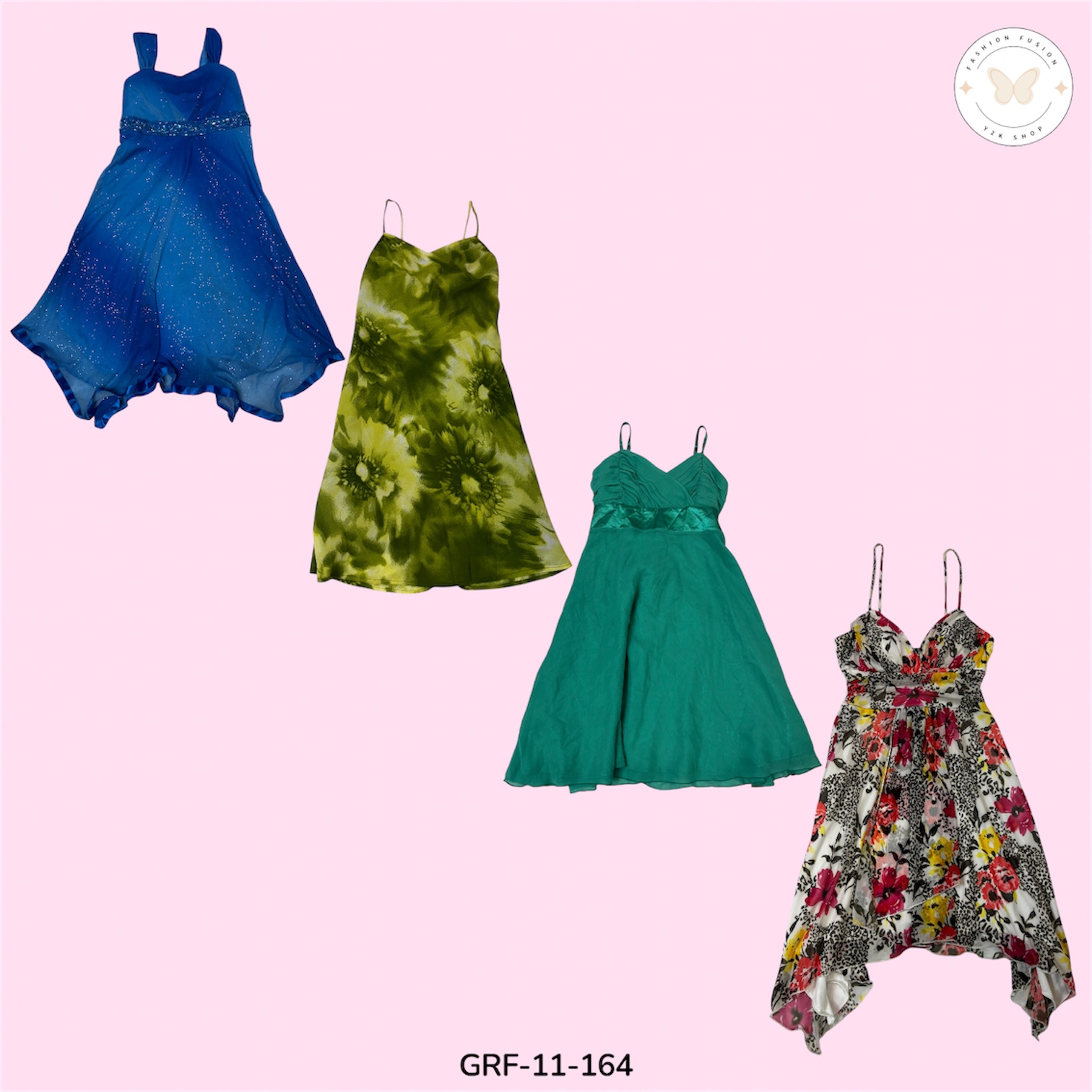 Contemporary Poly Blend Mini Dresses (GRF-11-164)