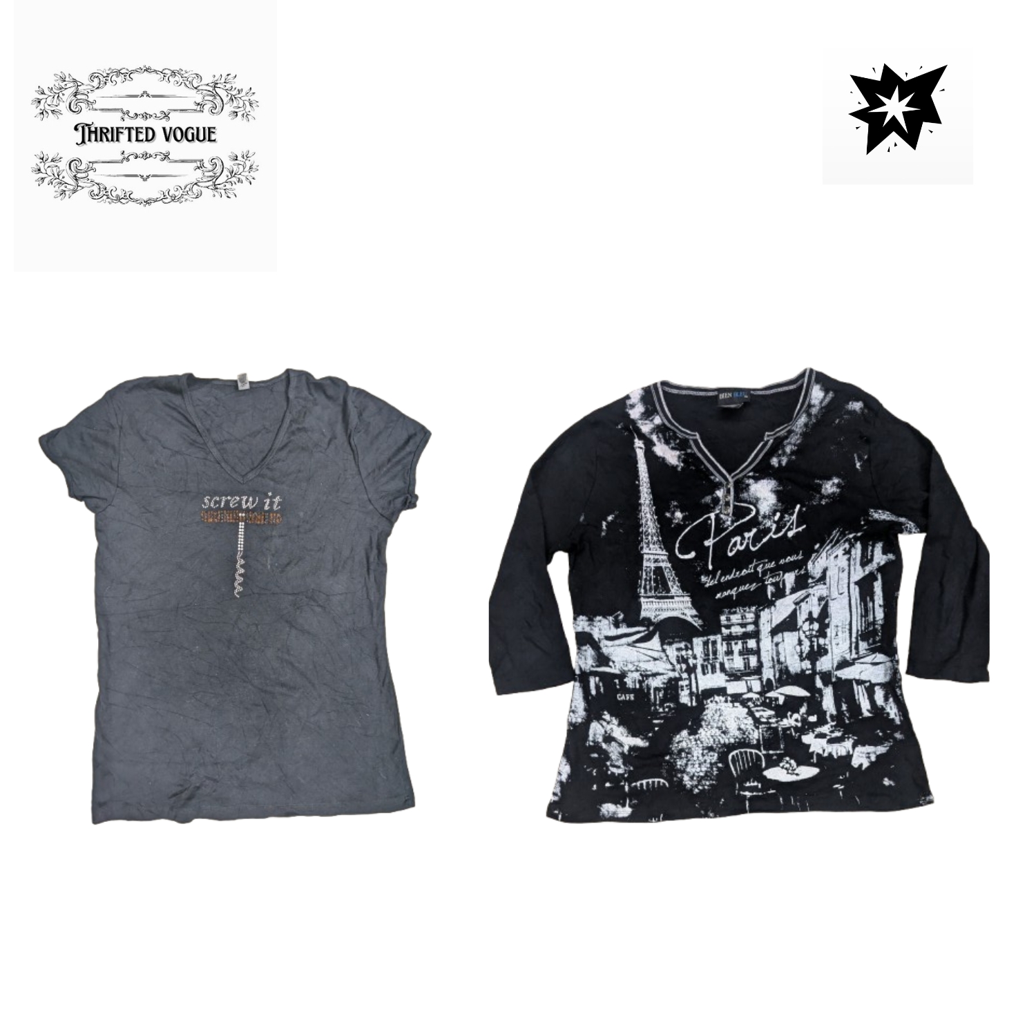 Y2K Stil T-Shirts Mix Brand