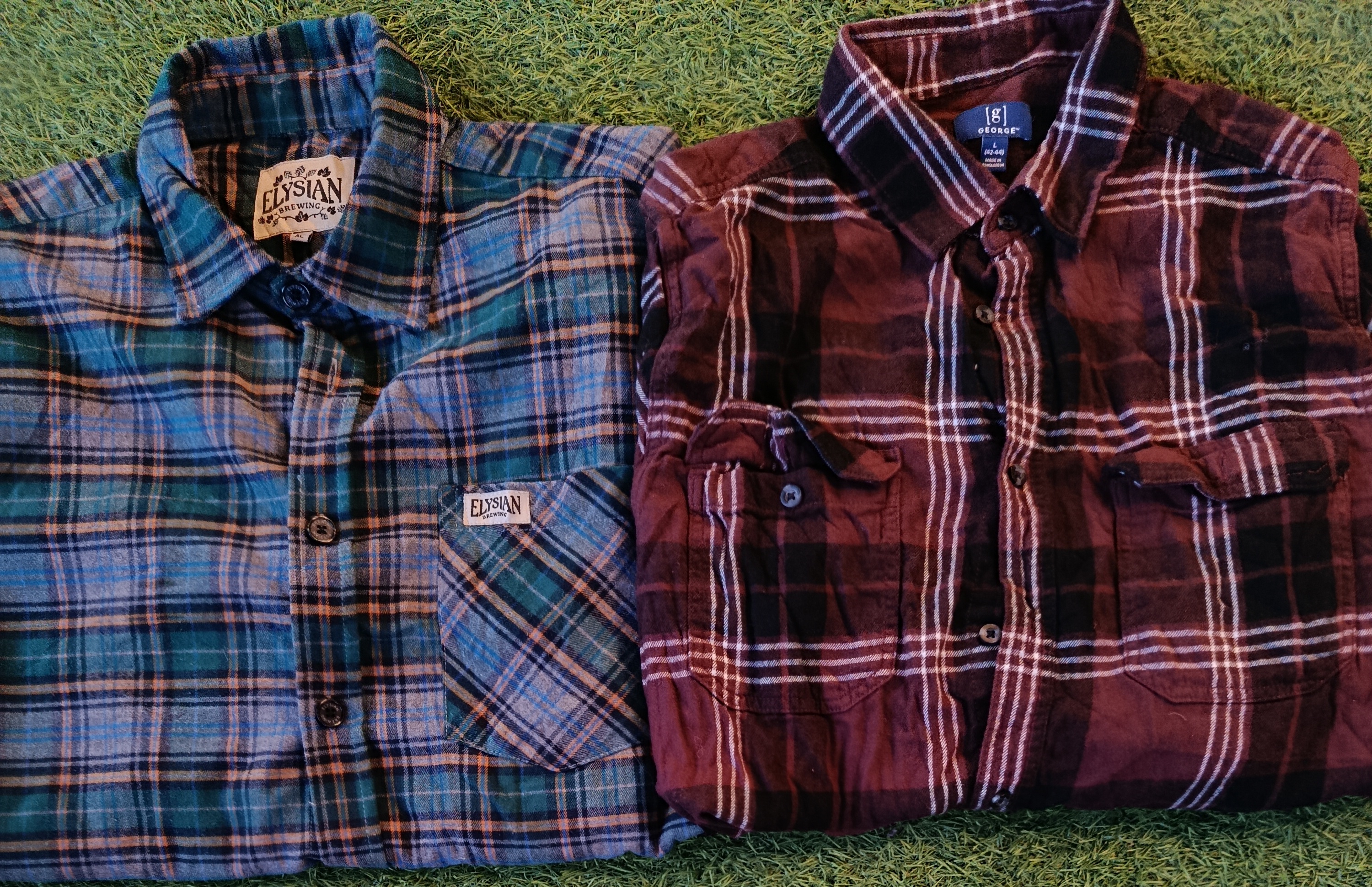 Unbranded Flannel Shirts (11) pcs 3092