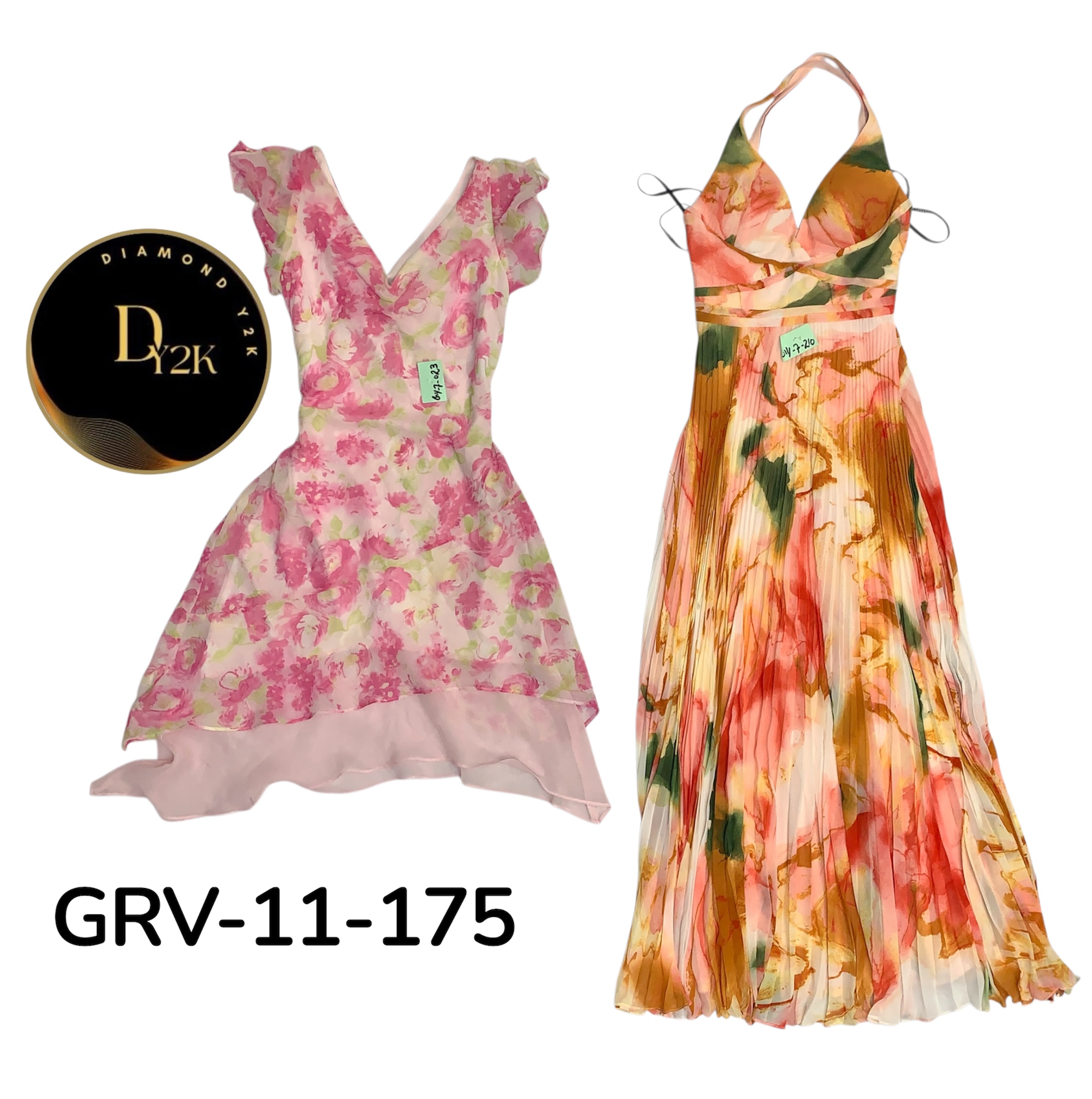 Y2K Inspired Poly Dress – Retro Aesthetic Style (GRV-11-175)