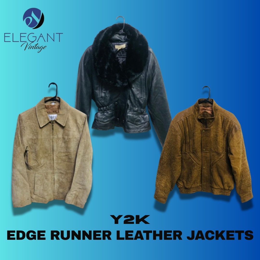 Y2K Edge Runner Leather Jackets - EV1200
