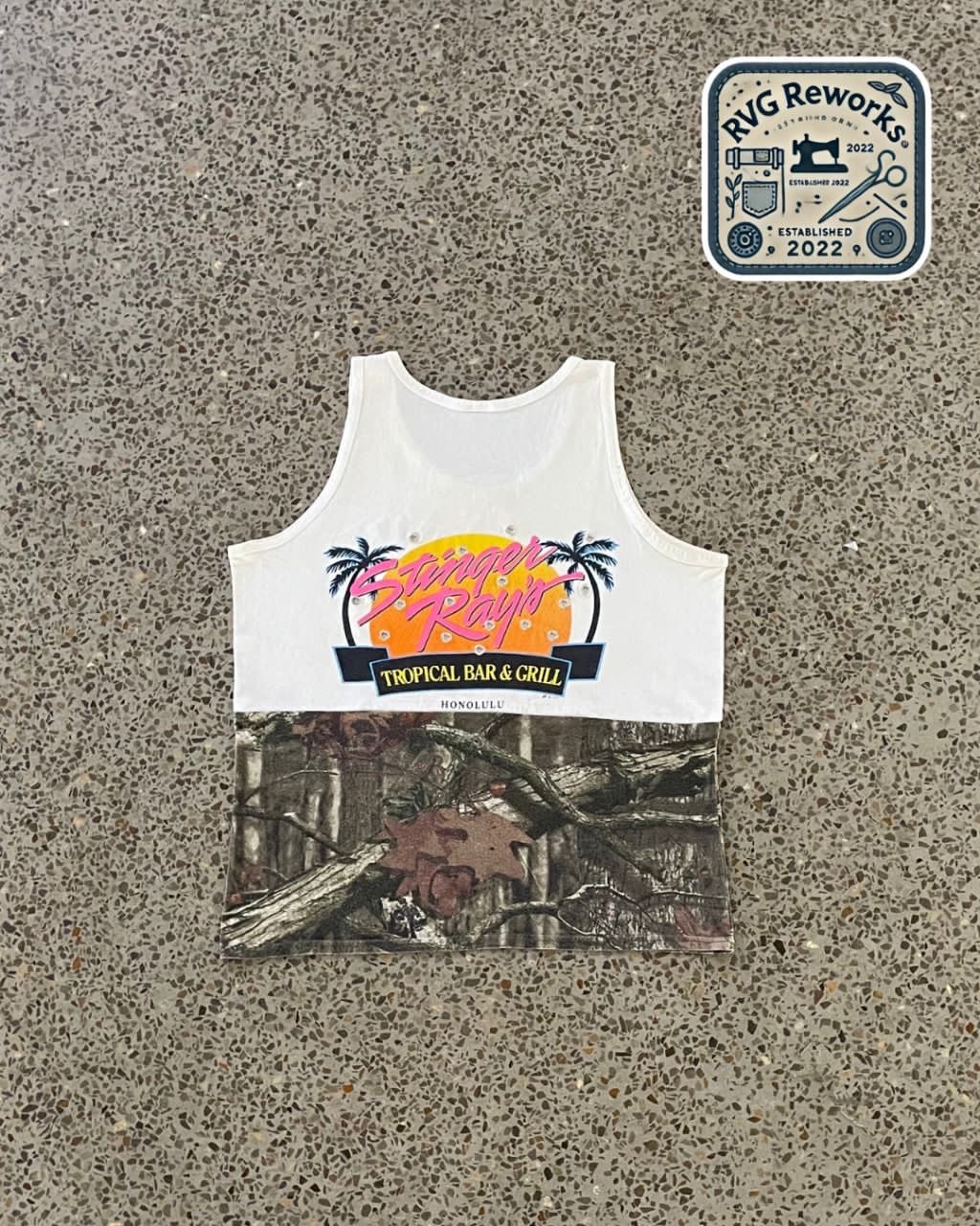 Upcycled Contrast Panel Tank