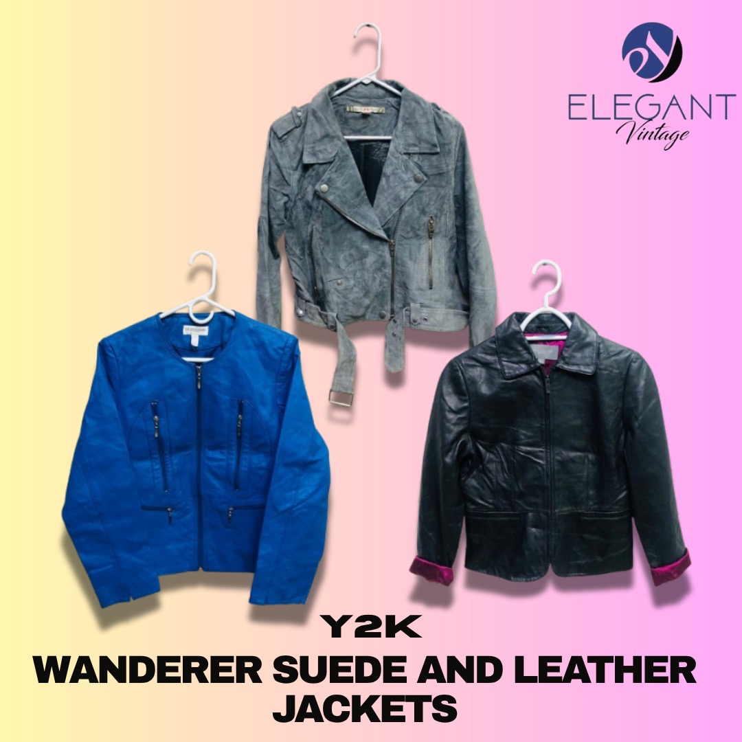 Y2K Wanderer Giacche in Pelle e Suede - EV1220