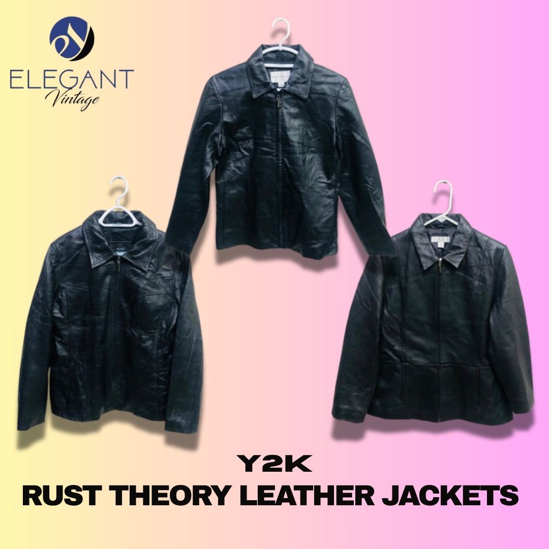 Y2K Rust Theory Leather Jackets - EV1224