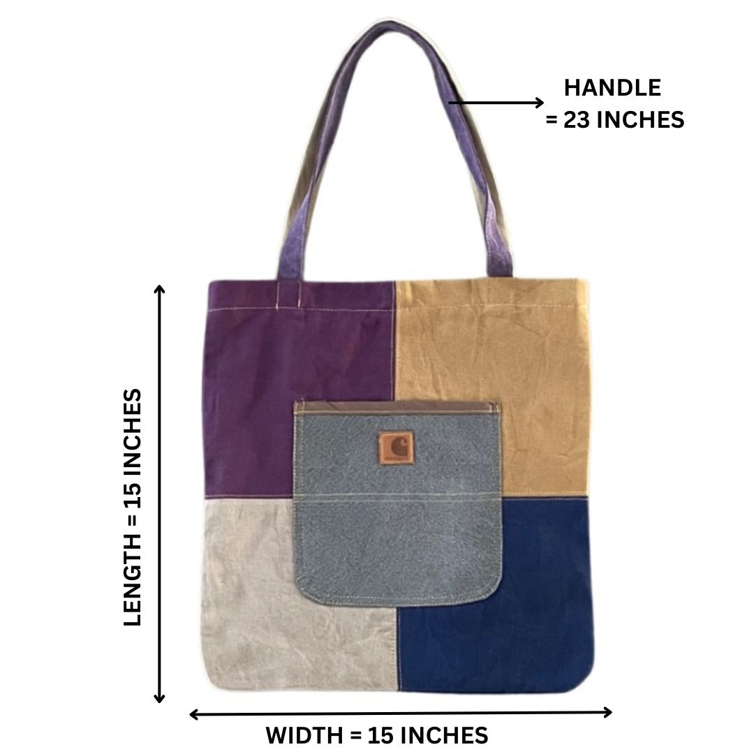Sac fourre-tout patchwork Carhartt recyclé
