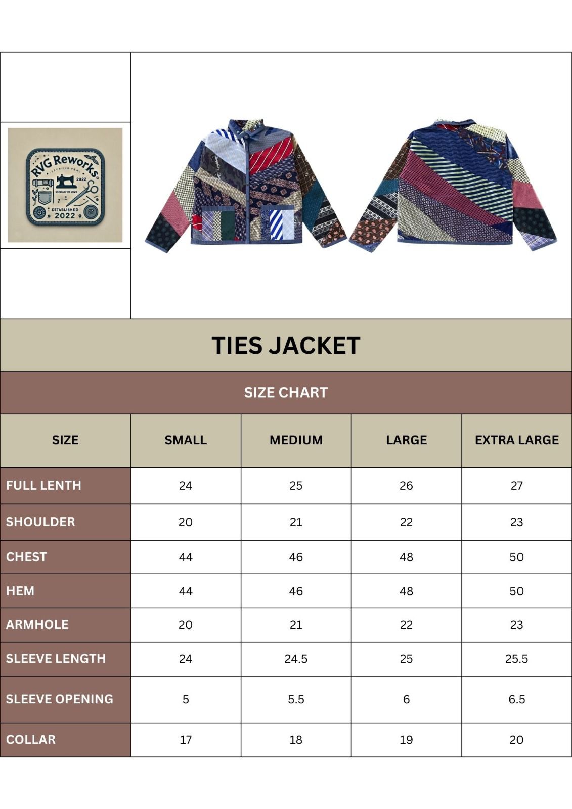 Veste Harrington cravate upcyclée