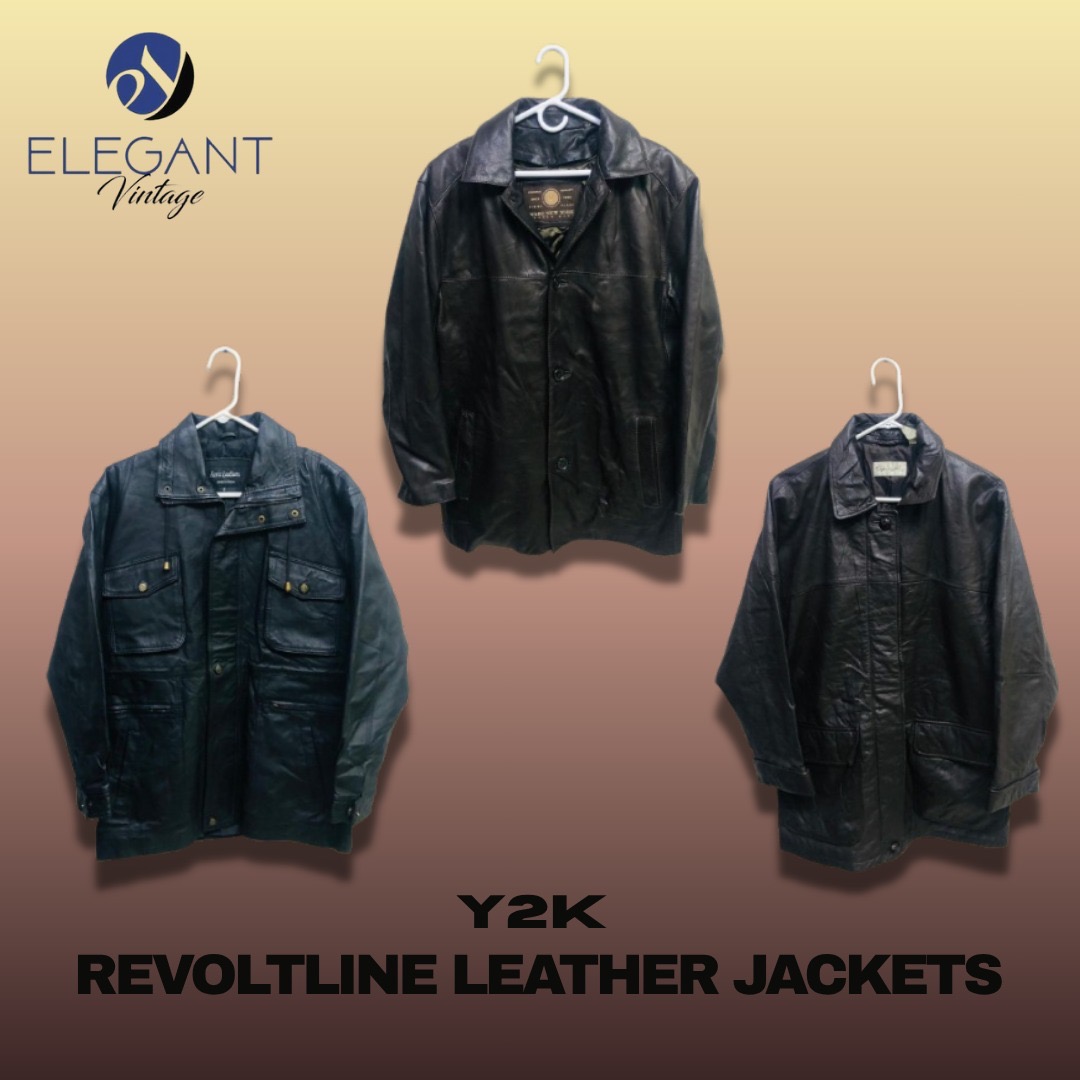 Y2K Revoltline Leather Jackets - EV1234