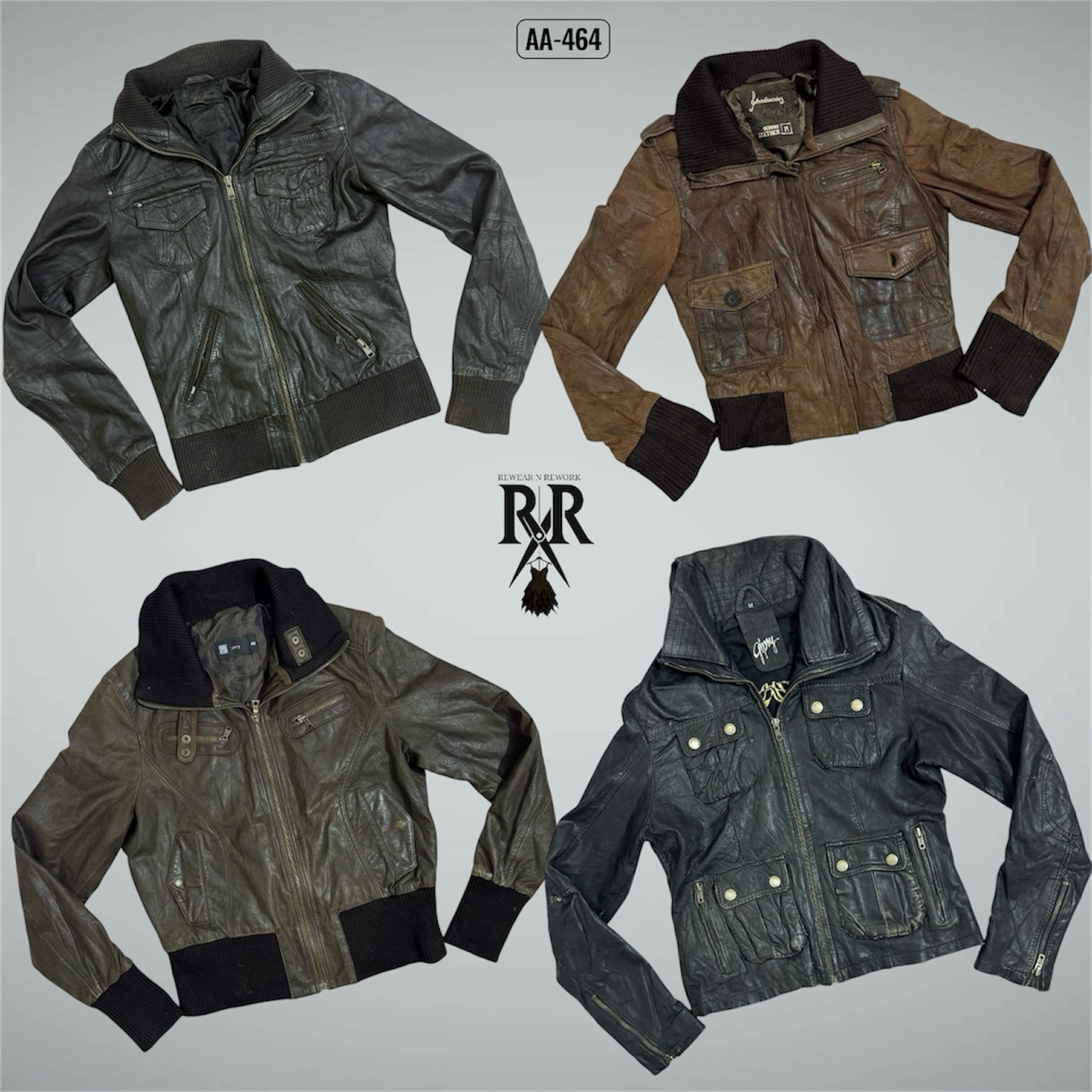Y2K Street Rebel Leather Jackets (AA-464)