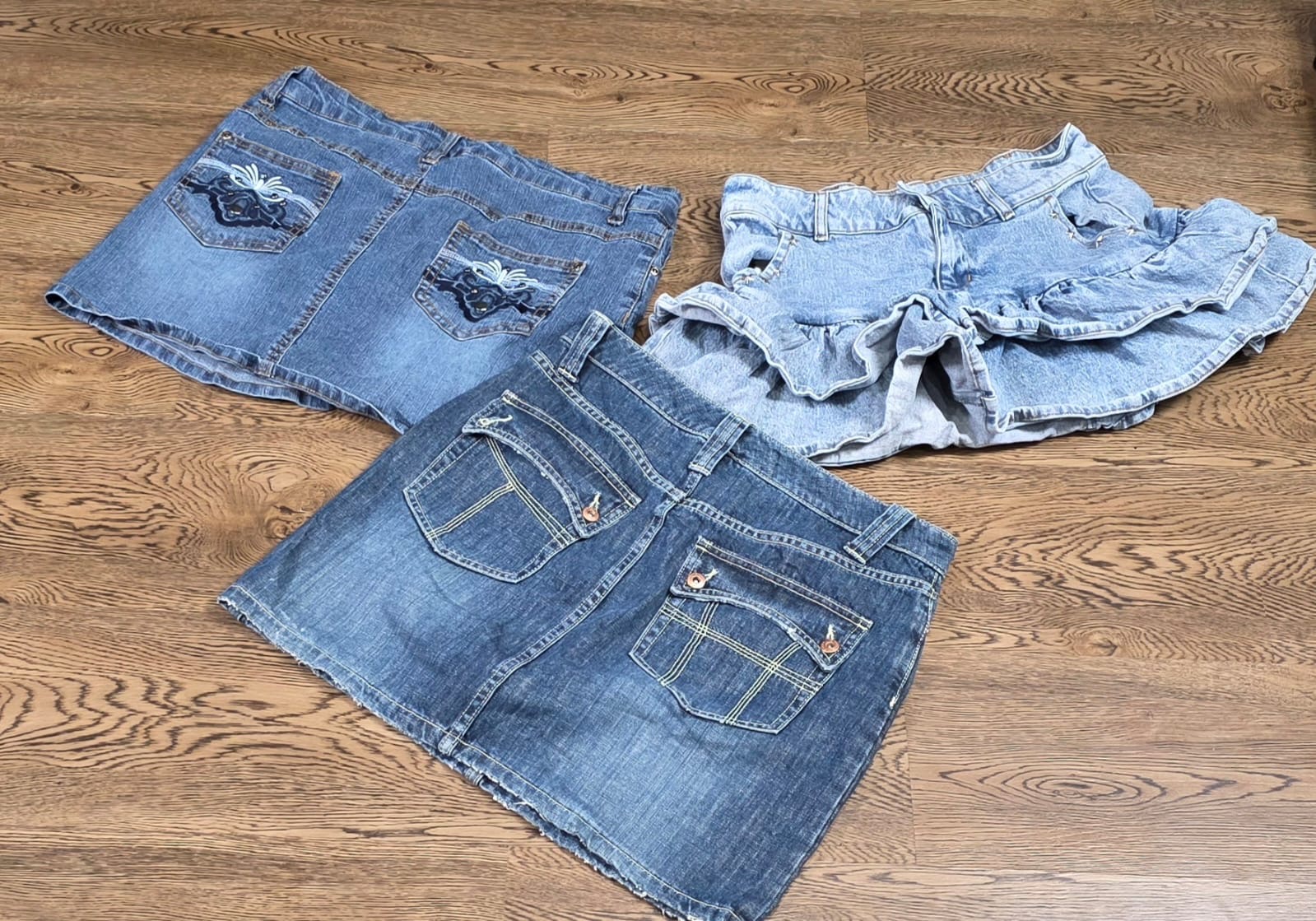 Gonne mini in denim Y2k