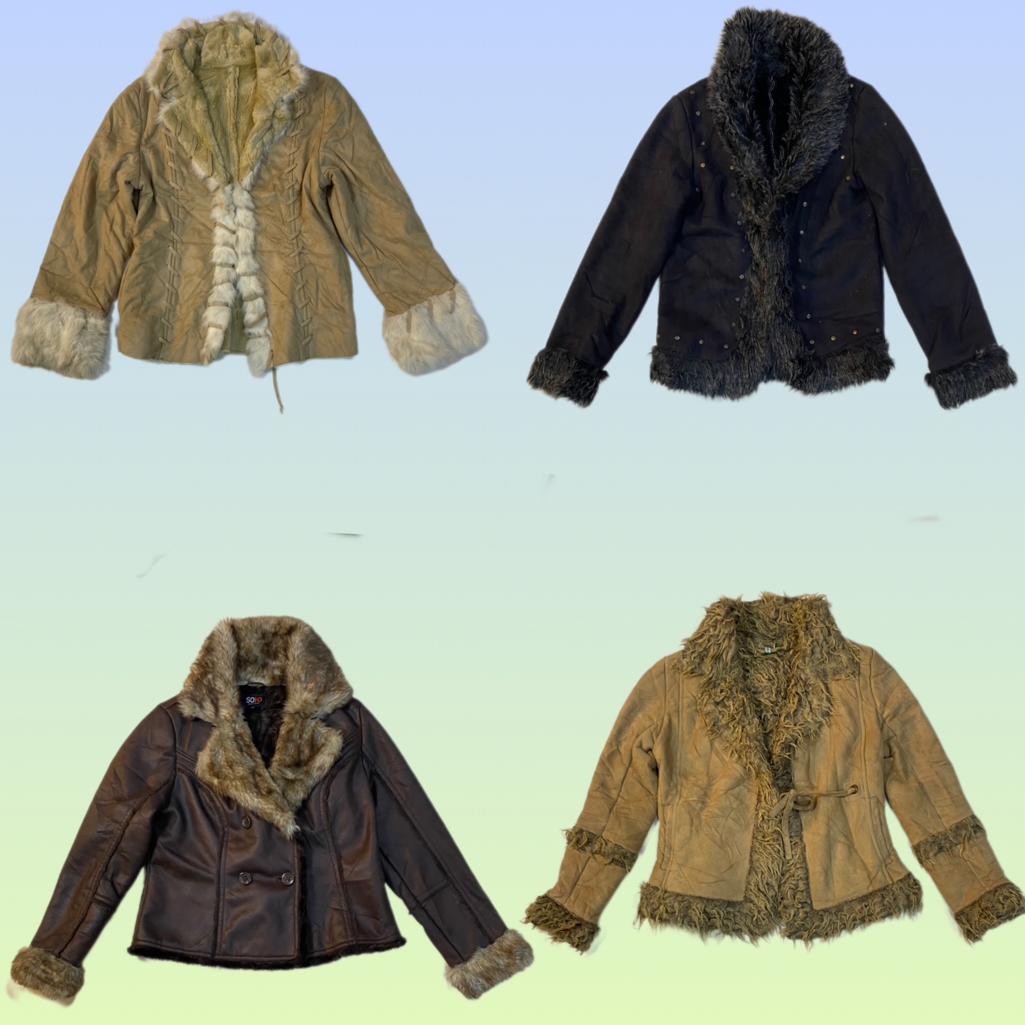 Manteau afghan de l'ère Y2K Brithney (TS-1571)