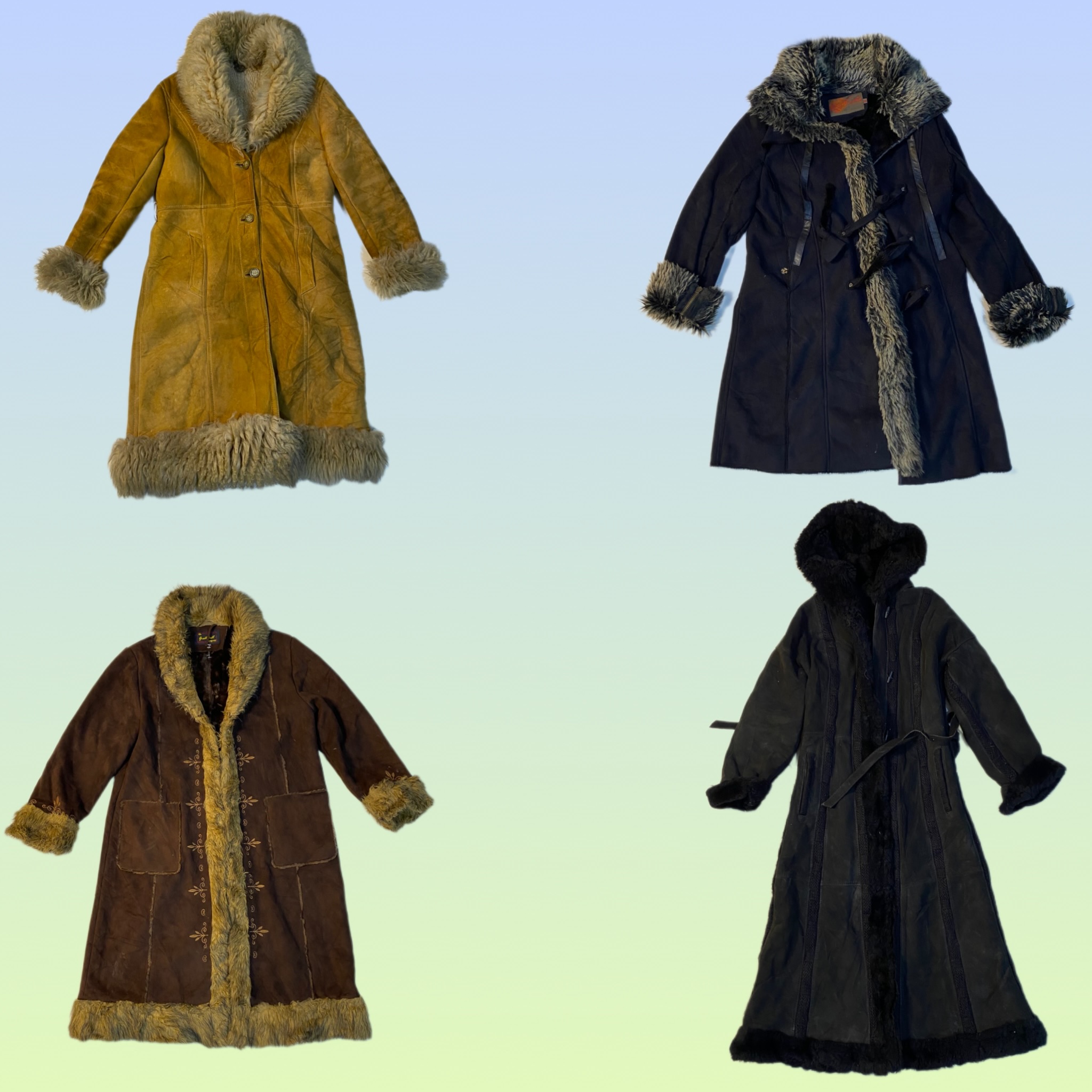 Manteau afghan Y2K Paris Hilton (TS-1574)