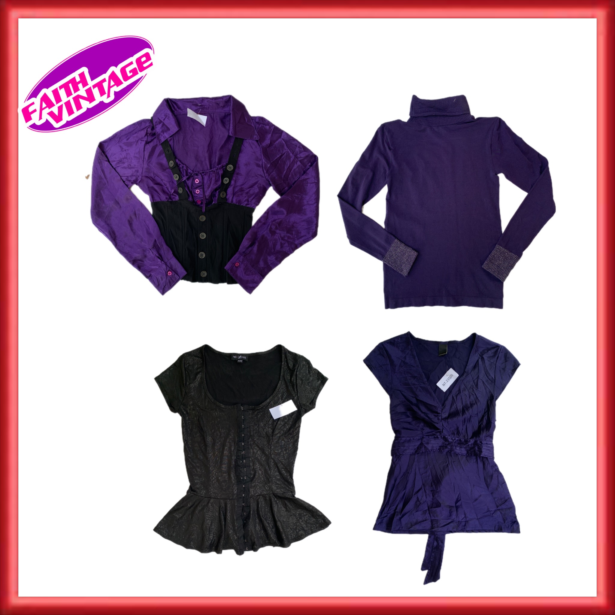Regal Purple Tops & Dress  mix (FV-105)