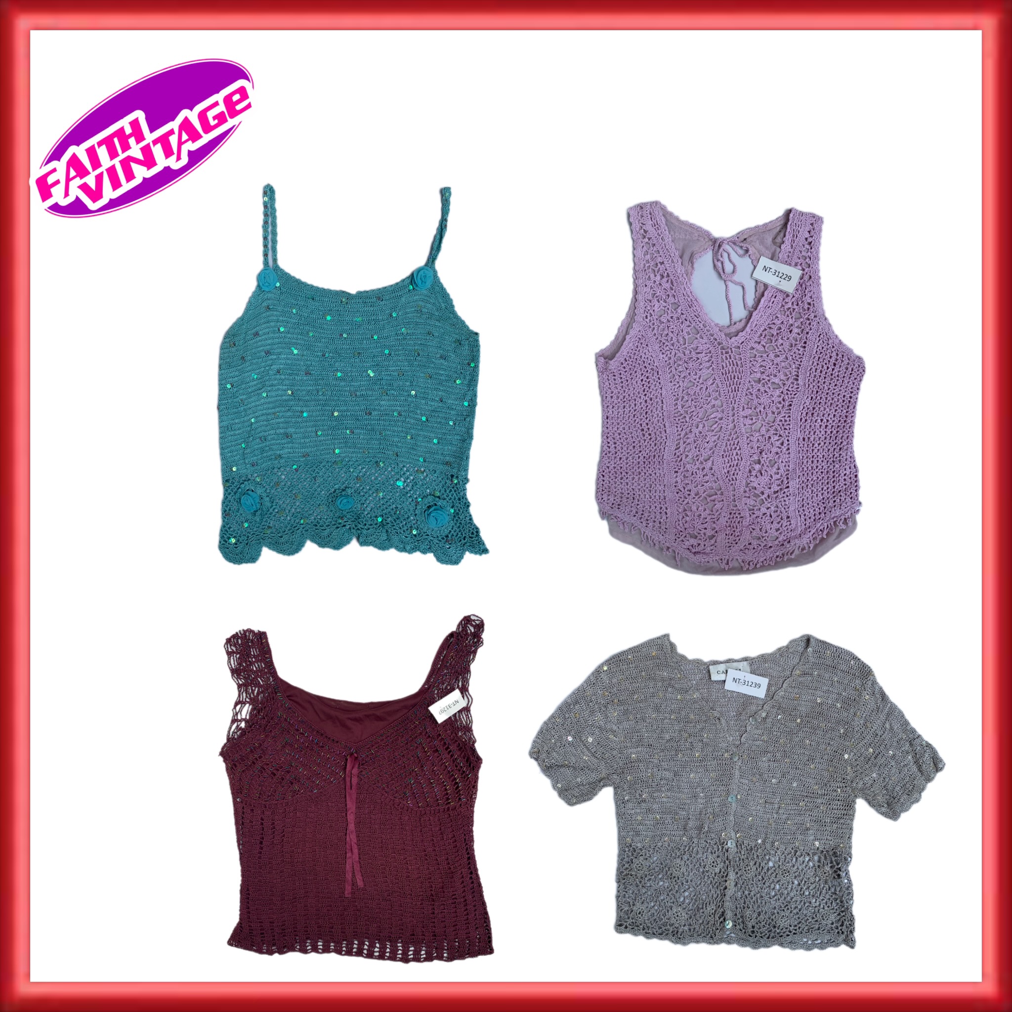 Corchet Netting Mix Tops ( FV-110 )